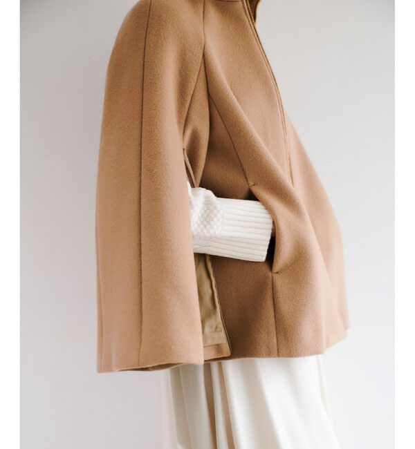 LOULOU WILLOUGHBY「【LOULOU WILLOUGHBY】シャルムビーバーケープ風コート」|ダッフルコート|