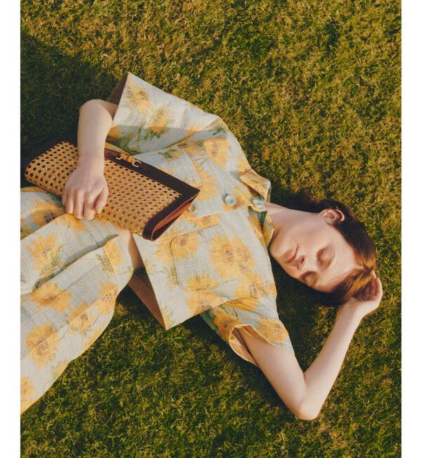 LOULOU WILLOUGHBY「サンフラワーJQステンカラーショートジャケット」|テーラードジャケット|