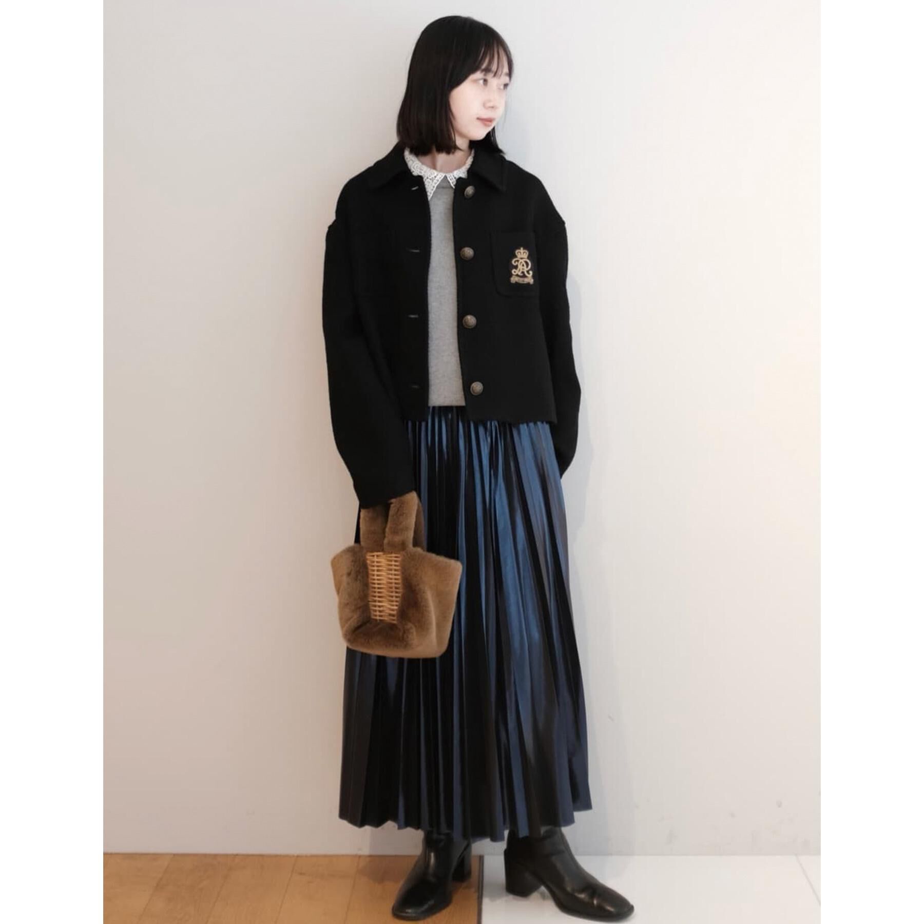 DRESSTERIOR「◆【洗える/ストレッチ性/オンオフ】箔プリントプリーツスカート」|スカート|