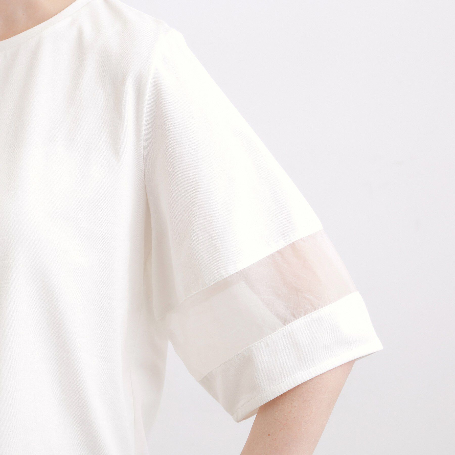 grove「【吸水速乾・UVカット・接触冷感】シアードッキングランタンスリーブTシャツ」|Tシャツ・カットソー|
