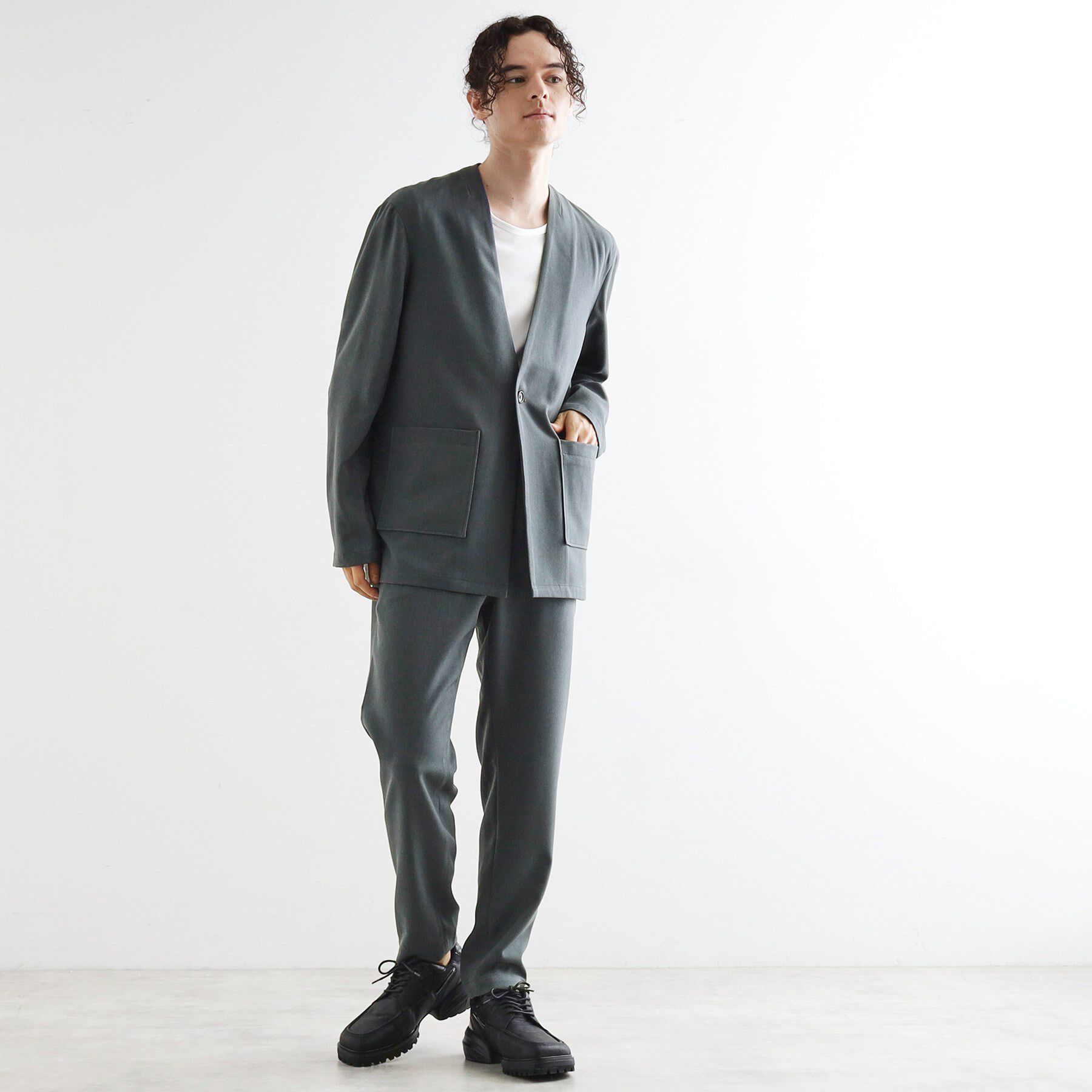 tk.TAKEO KIKUCHI「【セットアアップ対応】ポリツイルテーパードパンツ」|その他|