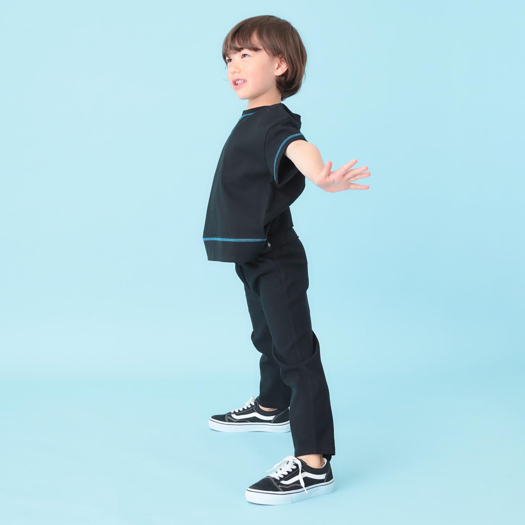 THE SHOP TK「【110－160】配色ステッチガゼットTEE」|Tシャツ・カットソー|