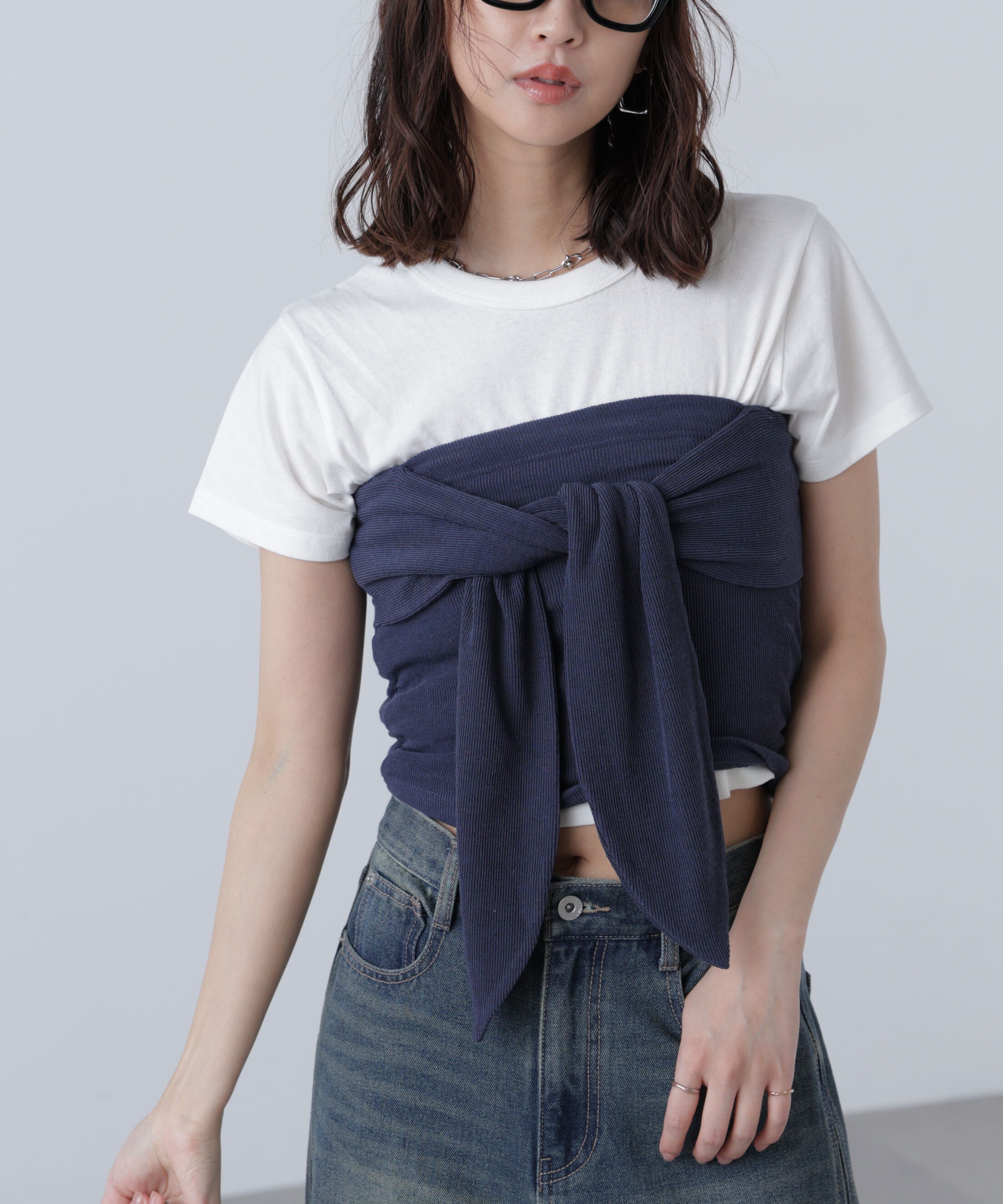  「リボンベアニットソービスチェ」|Tシャツ・カットソー|