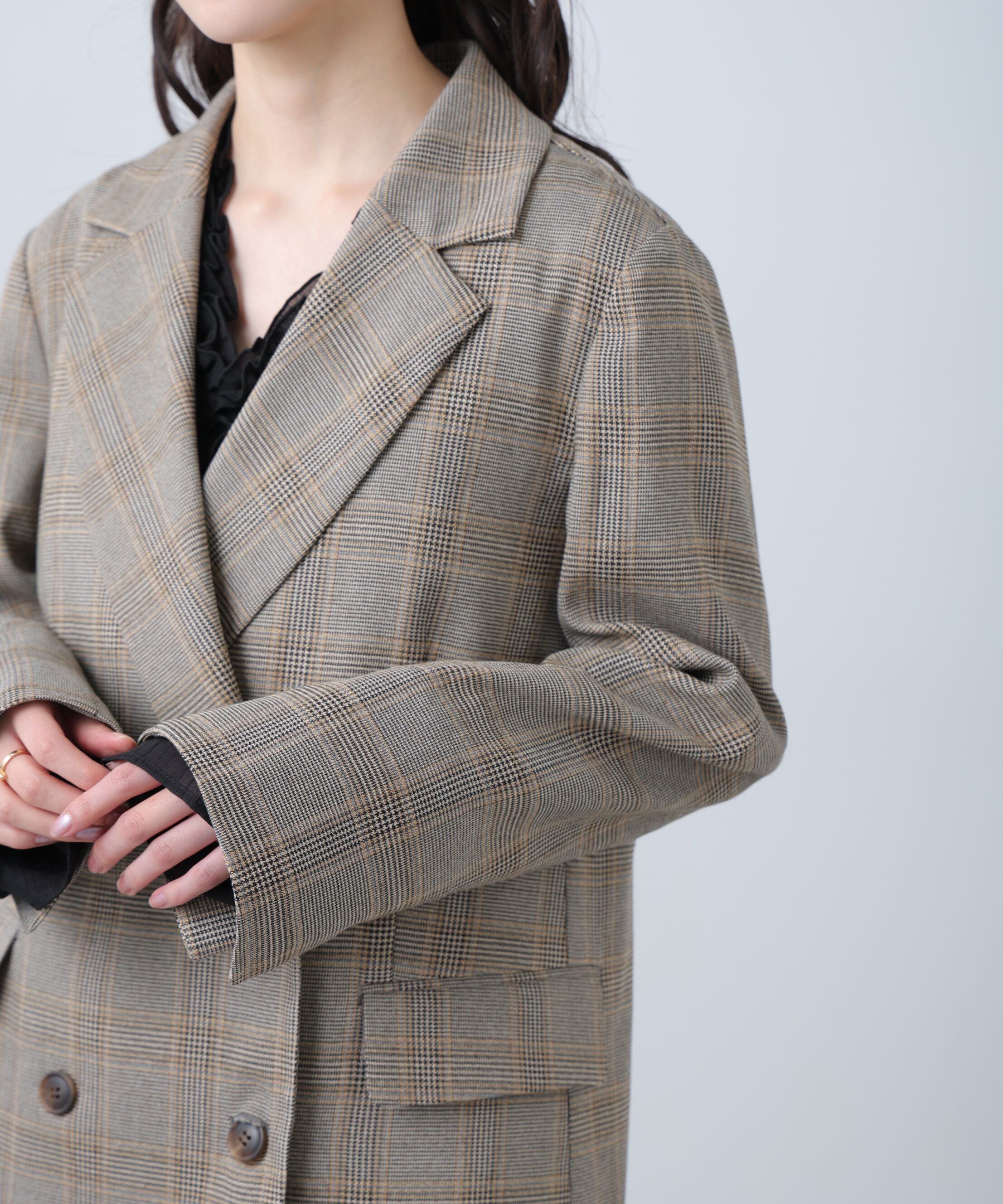  「麻調合繊ダブルブレストジャケット」|その他|