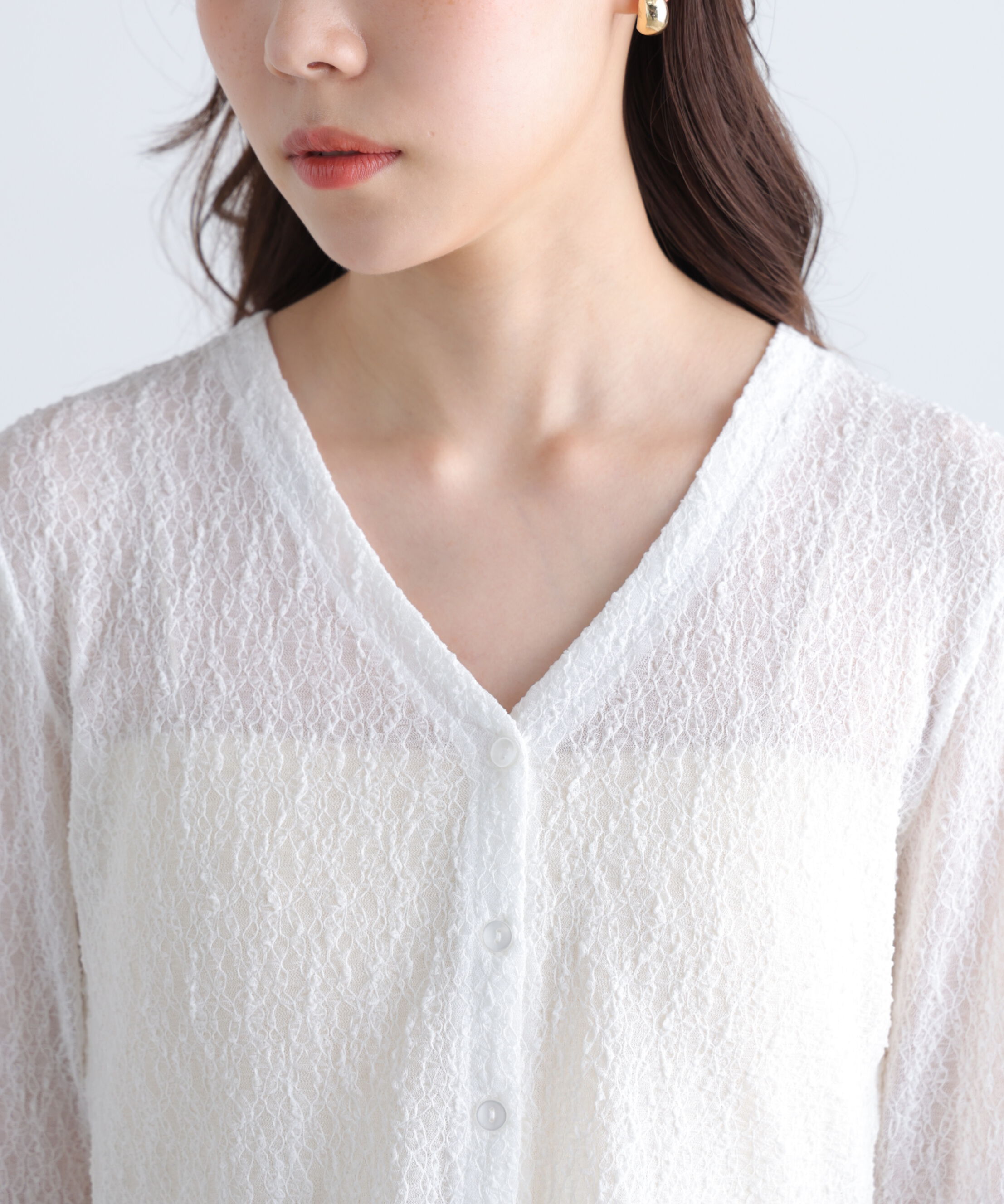  「シアーチュールレースカーディガン」|Tシャツ・カットソー|