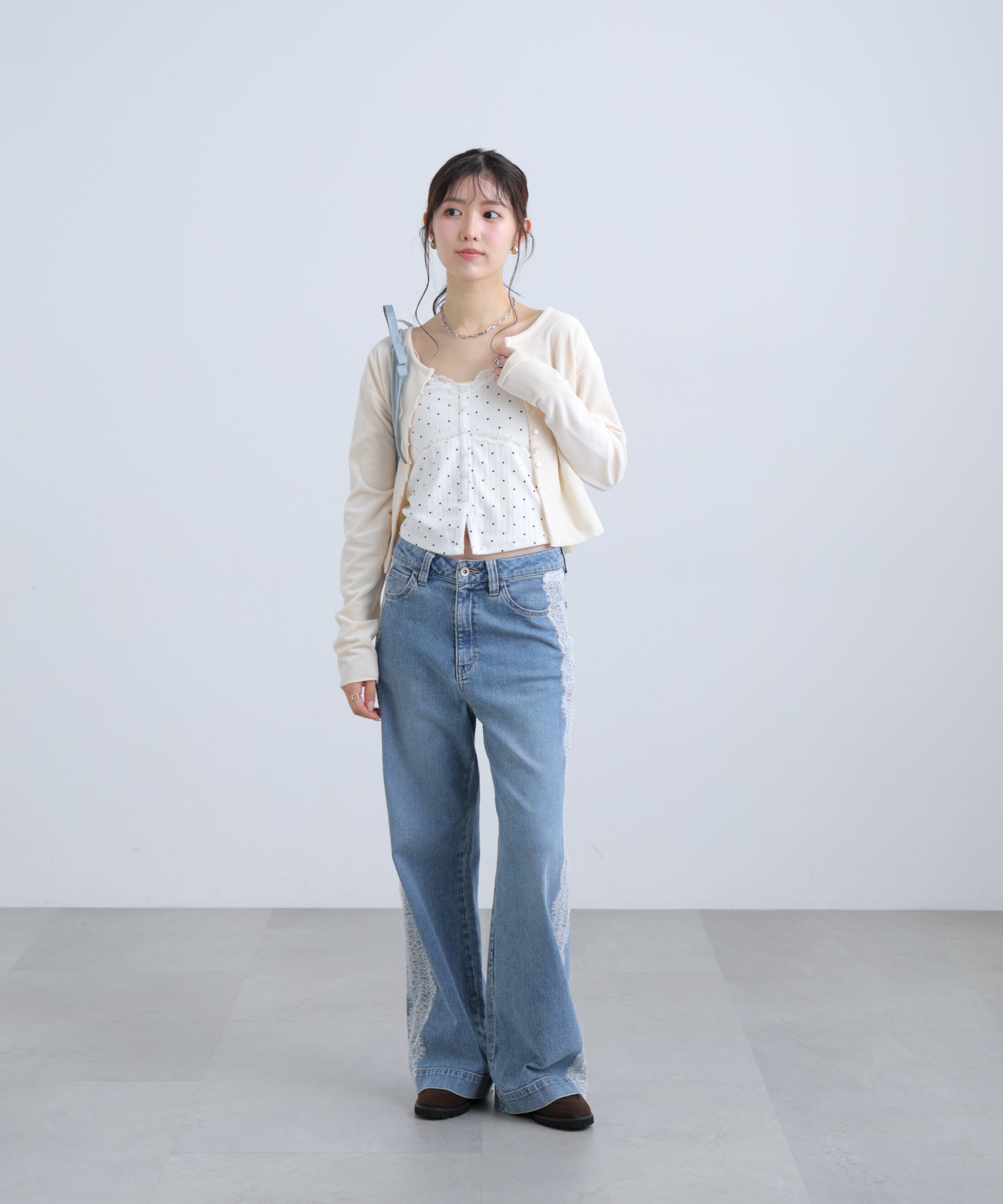  「ベロアリブカーディガン」|Tシャツ・カットソー|