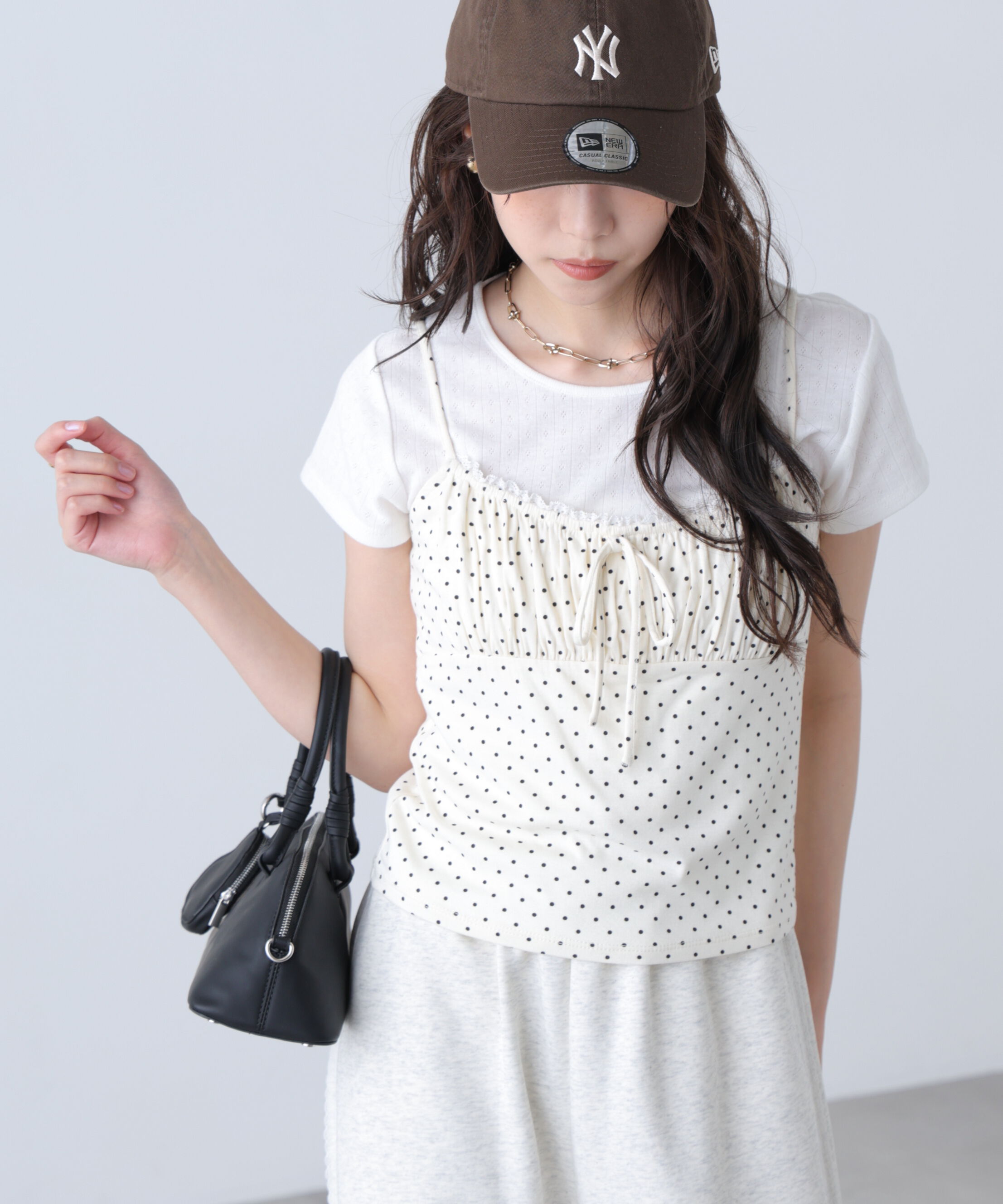 「針抜きテレコTシャツ&times;アソートキャミセット」|Tシャツ・カットソー|オフベースド 1