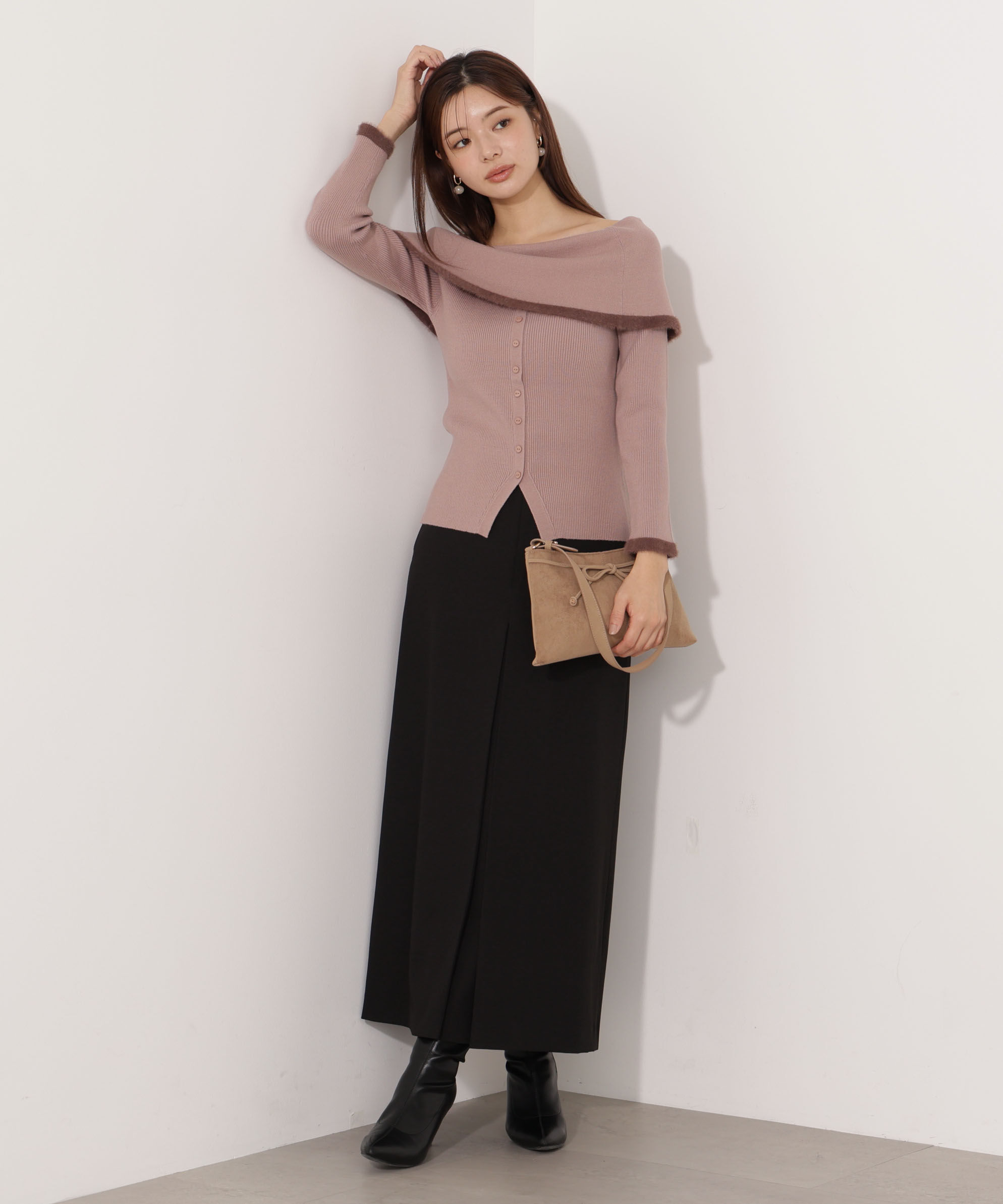 PROPORTION BODY DRESSING「ポイントフェザーオフショルニット」|ニット・セーター|