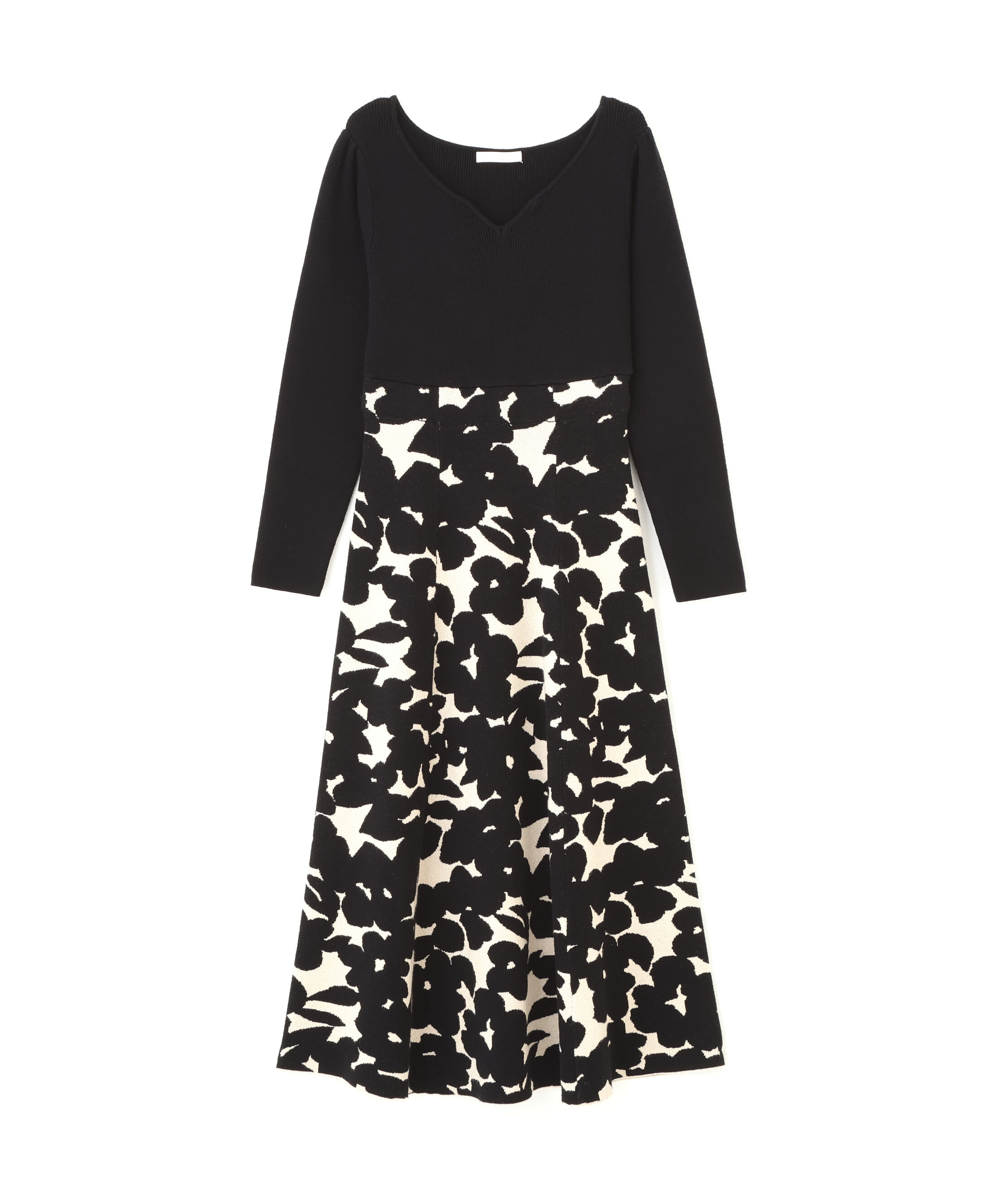 PROPORTION BODY DRESSING「＜加藤栞さん着用＞ジャガードフラワーニットワンピース」|ワンピース|