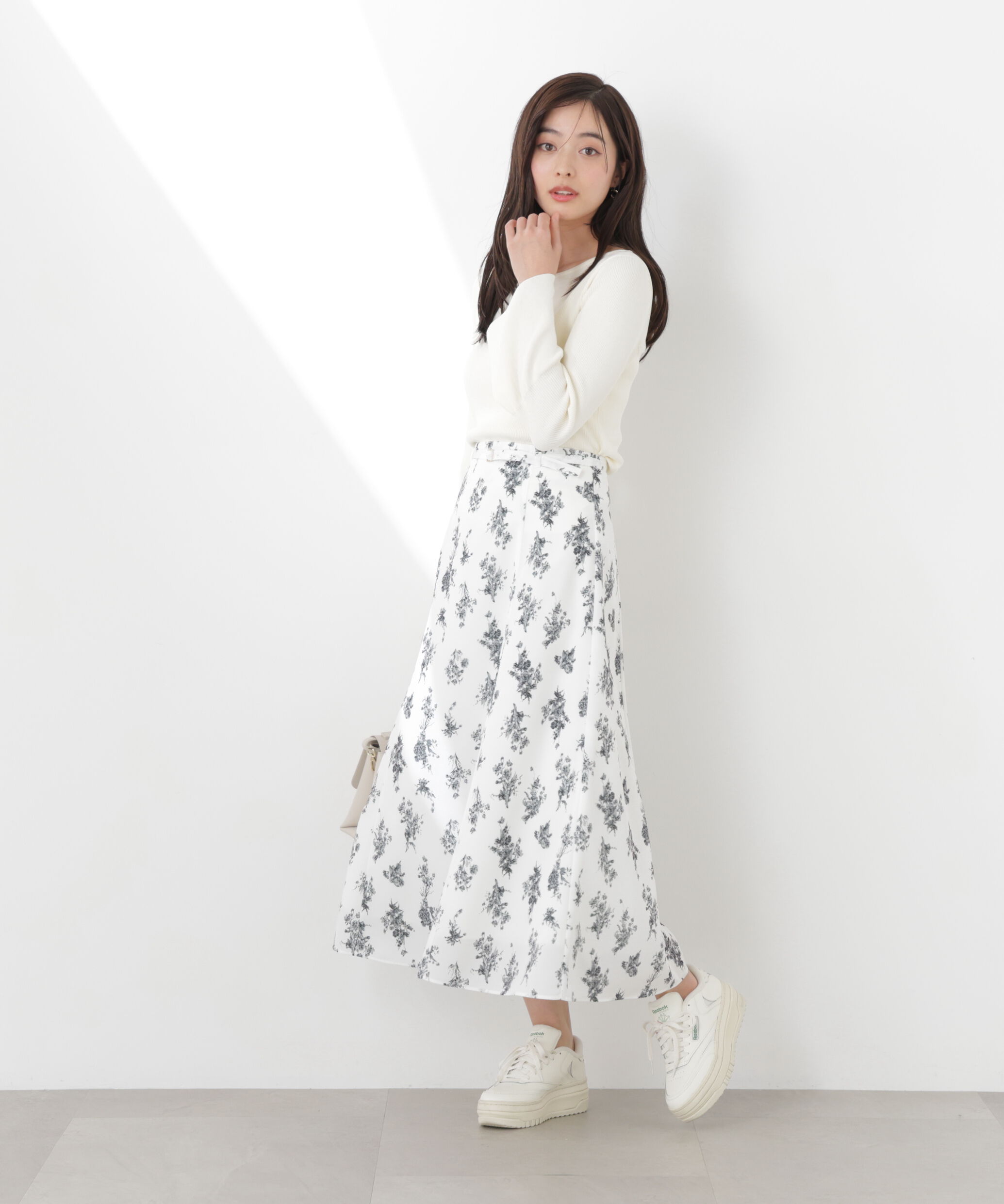 PROPORTION BODY DRESSING「フラワープリントフレアスカート　26SS」|スカート|