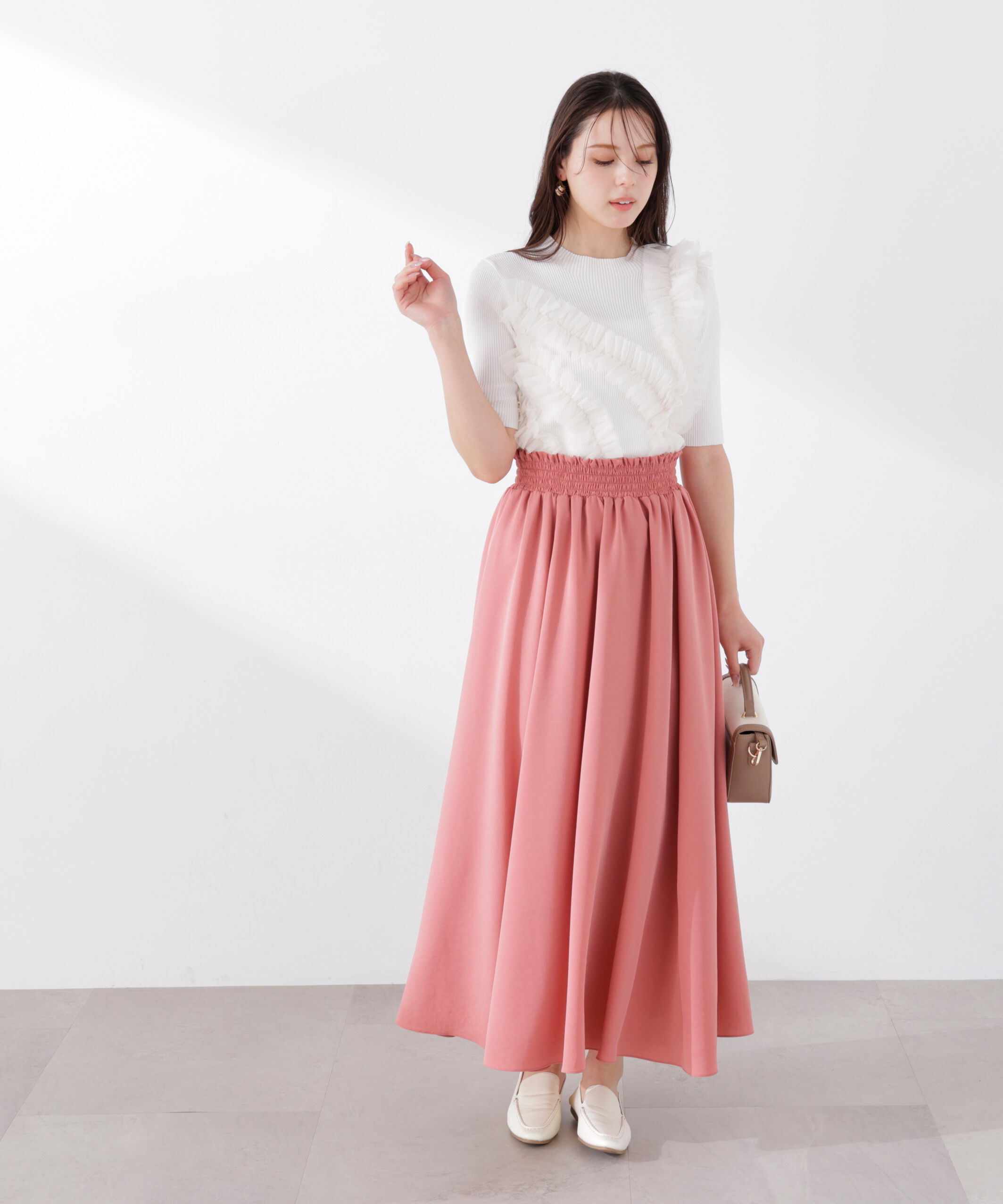 PROPORTION BODY DRESSING「チュールフリル付きニット　26SS」|ニット・セーター|