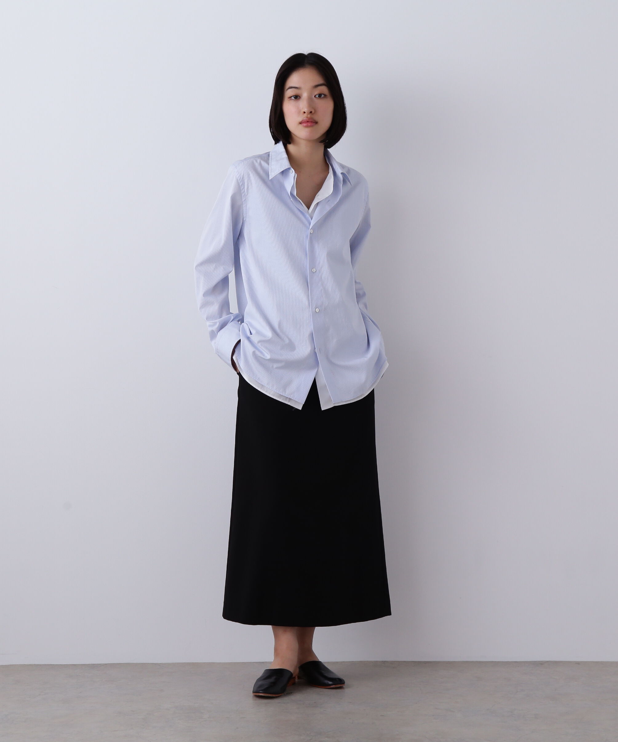 YLEVE 「YLEVE / 100/2 GV TWILL DOUBLE WEAVE SKIRT」|スカート|