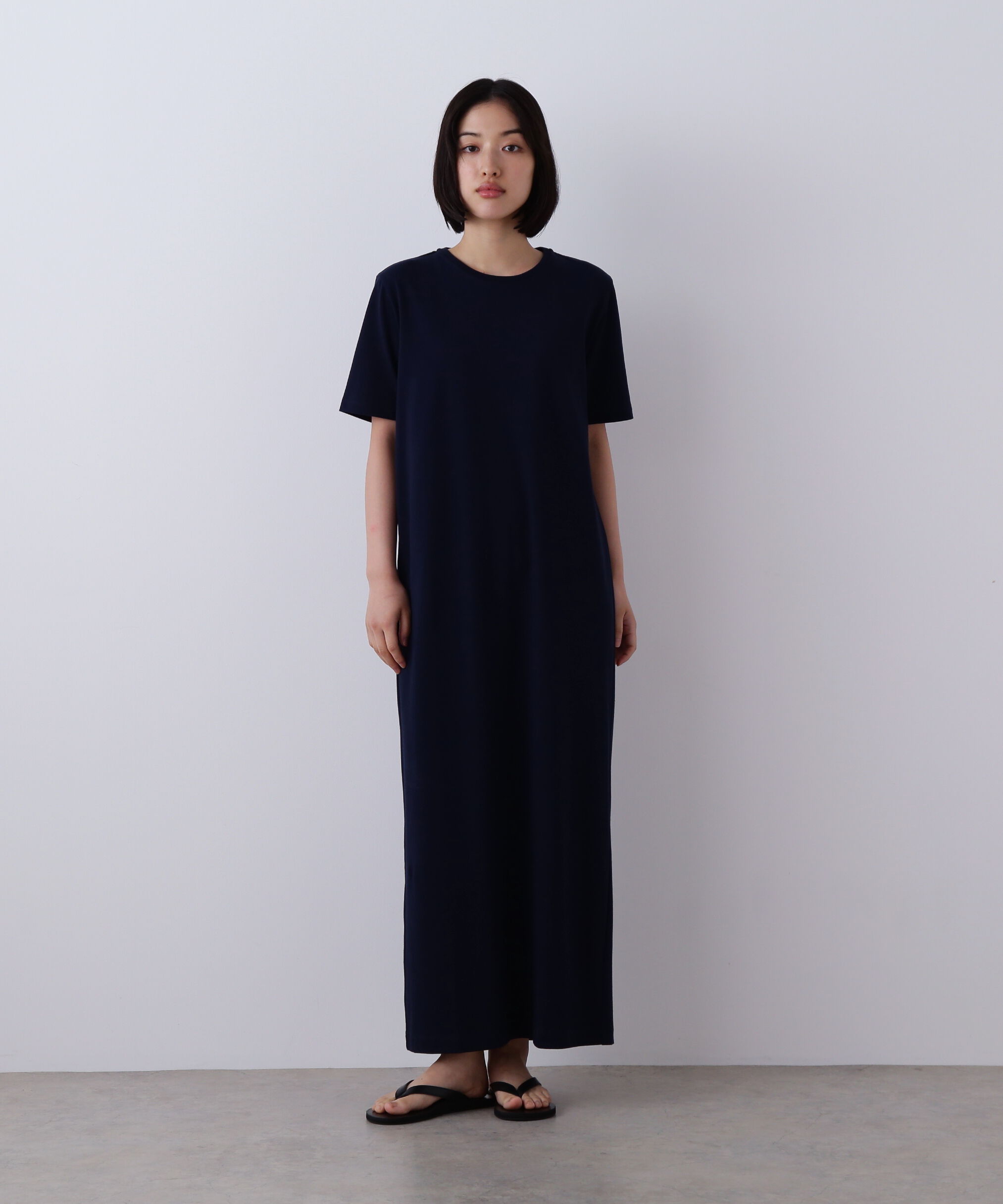 YLEVE 「YLEVE / ORGANIC COTTON BIO T ONE PIECE」|ワンピース|ネイビー