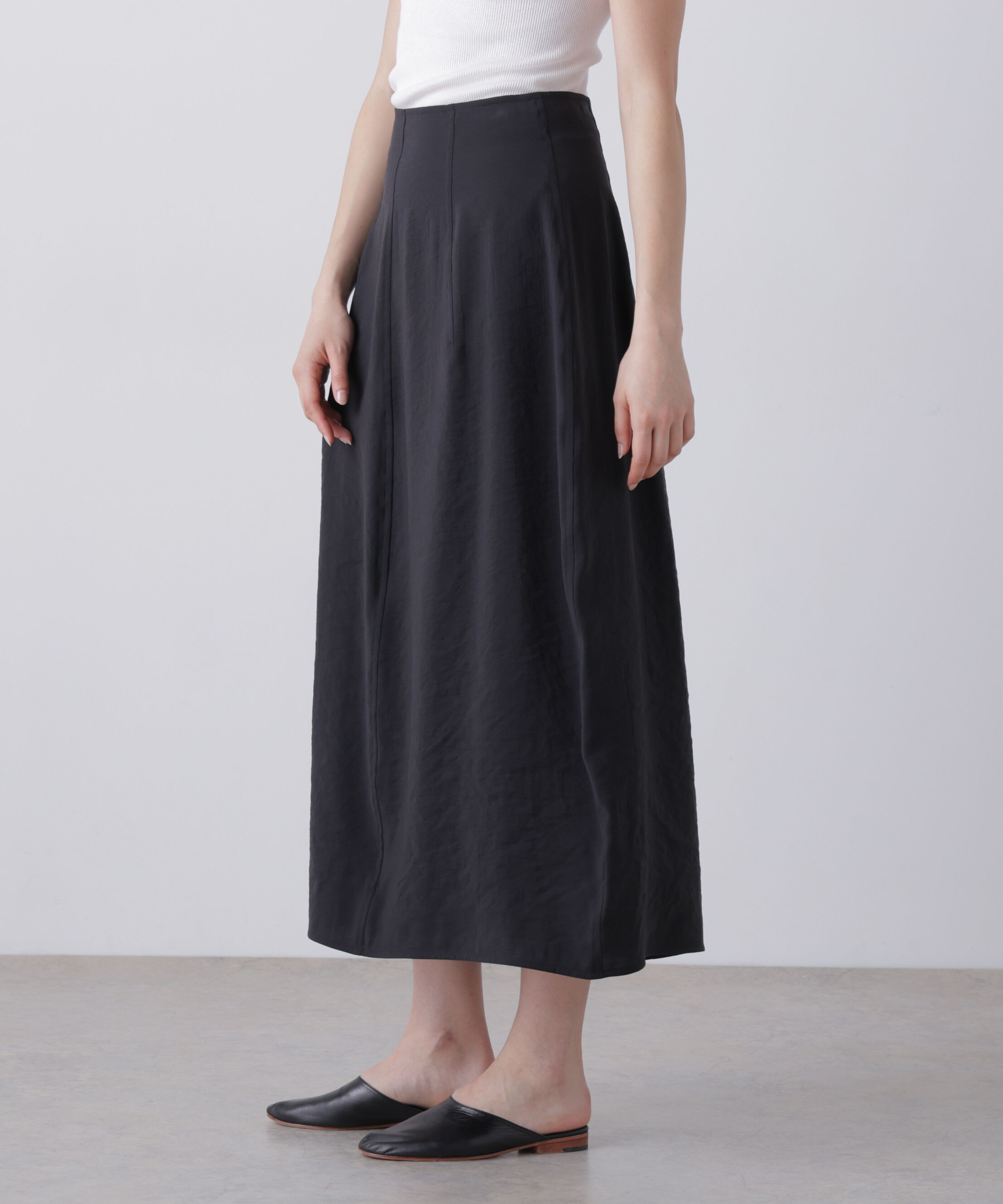 YLEVE 「YLEVE / RAYON-POLYESTER BROAD SKIRT」|スカート|