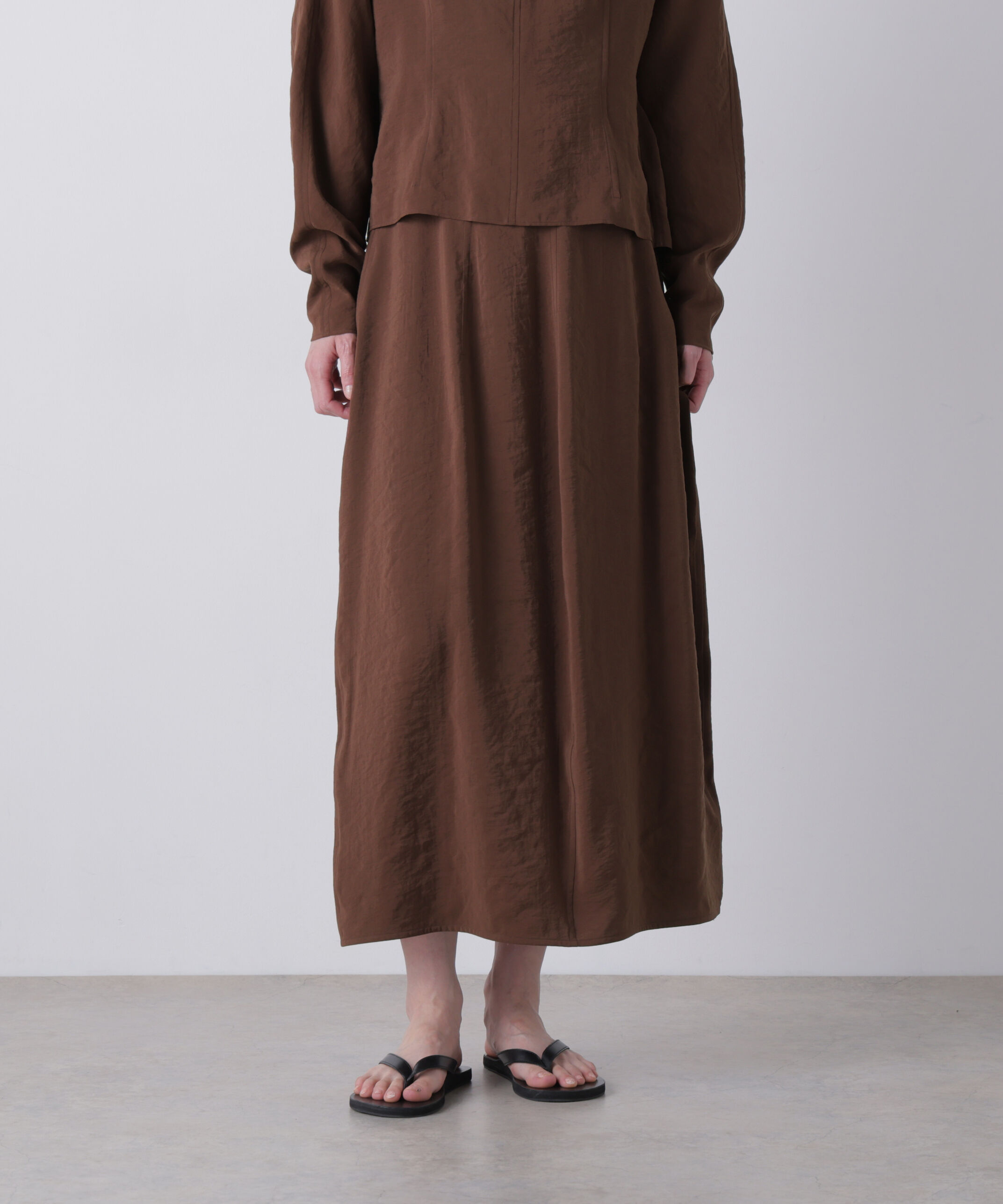 YLEVE 「YLEVE / RAYON-POLYESTER BROAD SKIRT」|スカート|