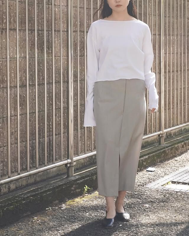 YLEVE 「YLEVE / WOOL CHAMBRAY SKIRT」|スカート|
