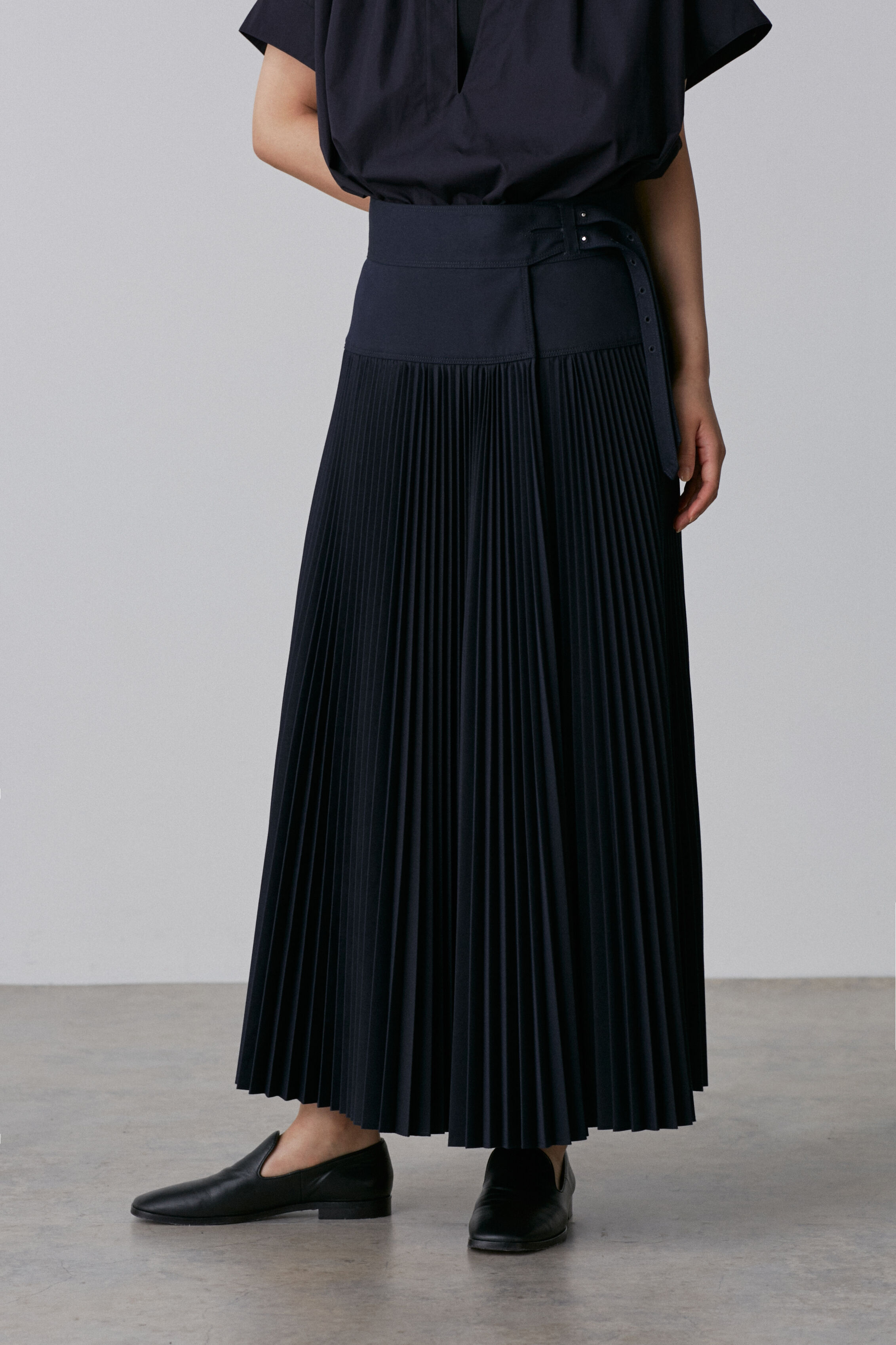 YLEVE 「YLEVE / BOURRIENNE  T/C TWILL SKIRT」|スカート|