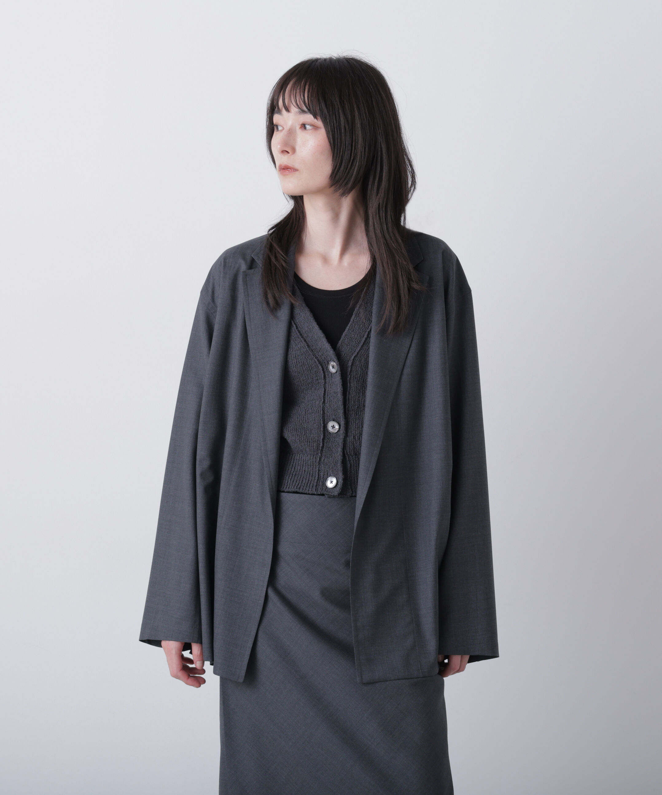 YLEVE 「YLEVE / SUPER140's WOOL TROPICAL JACKET」|その他|CHARCOAL3