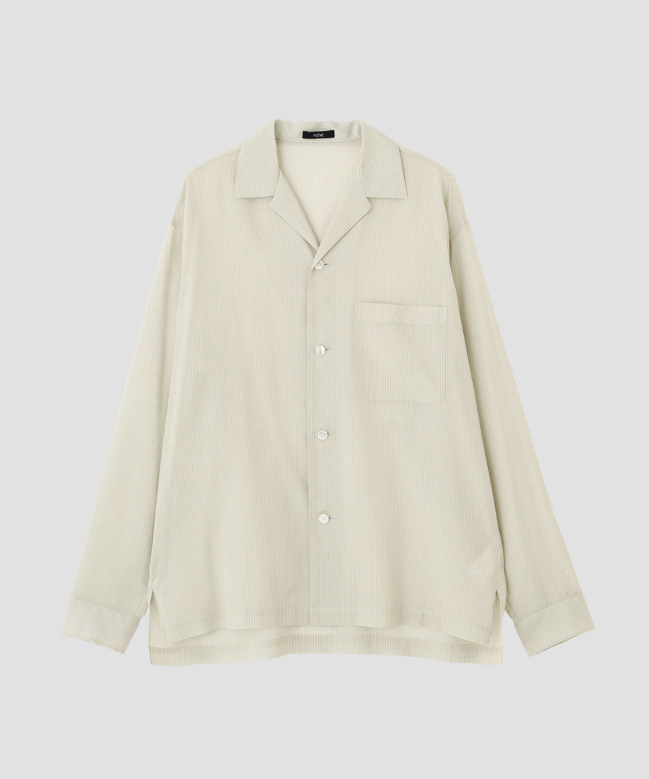 YLEVE 「YLEVE / ACETATE CUPRO STRIPE PJ SHIRT」|シャツ・ブラウス|