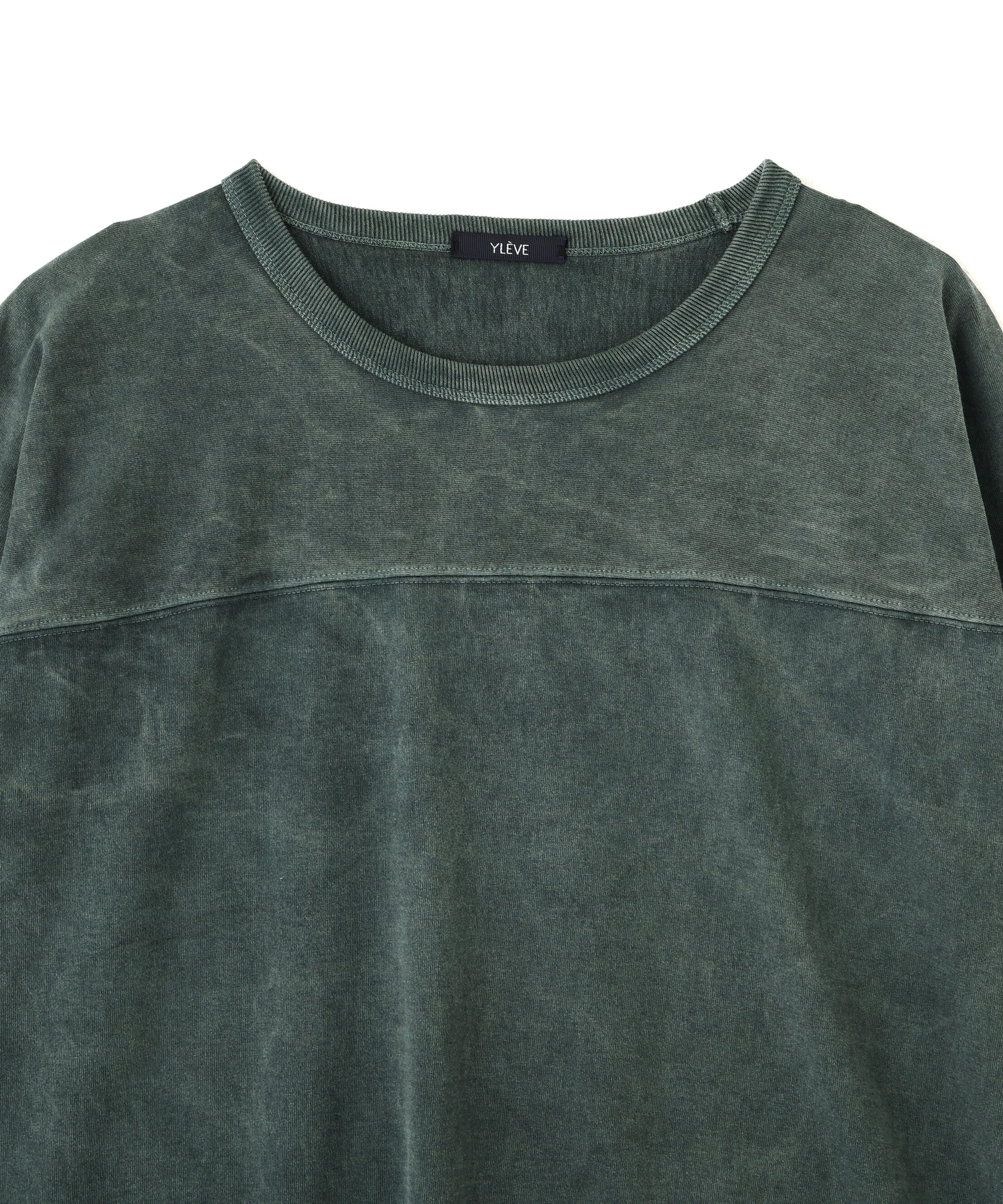 YLEVE 「YLEVE / PIGMENT DYED COTTON FOOTBALL T」|Tシャツ・カットソー|