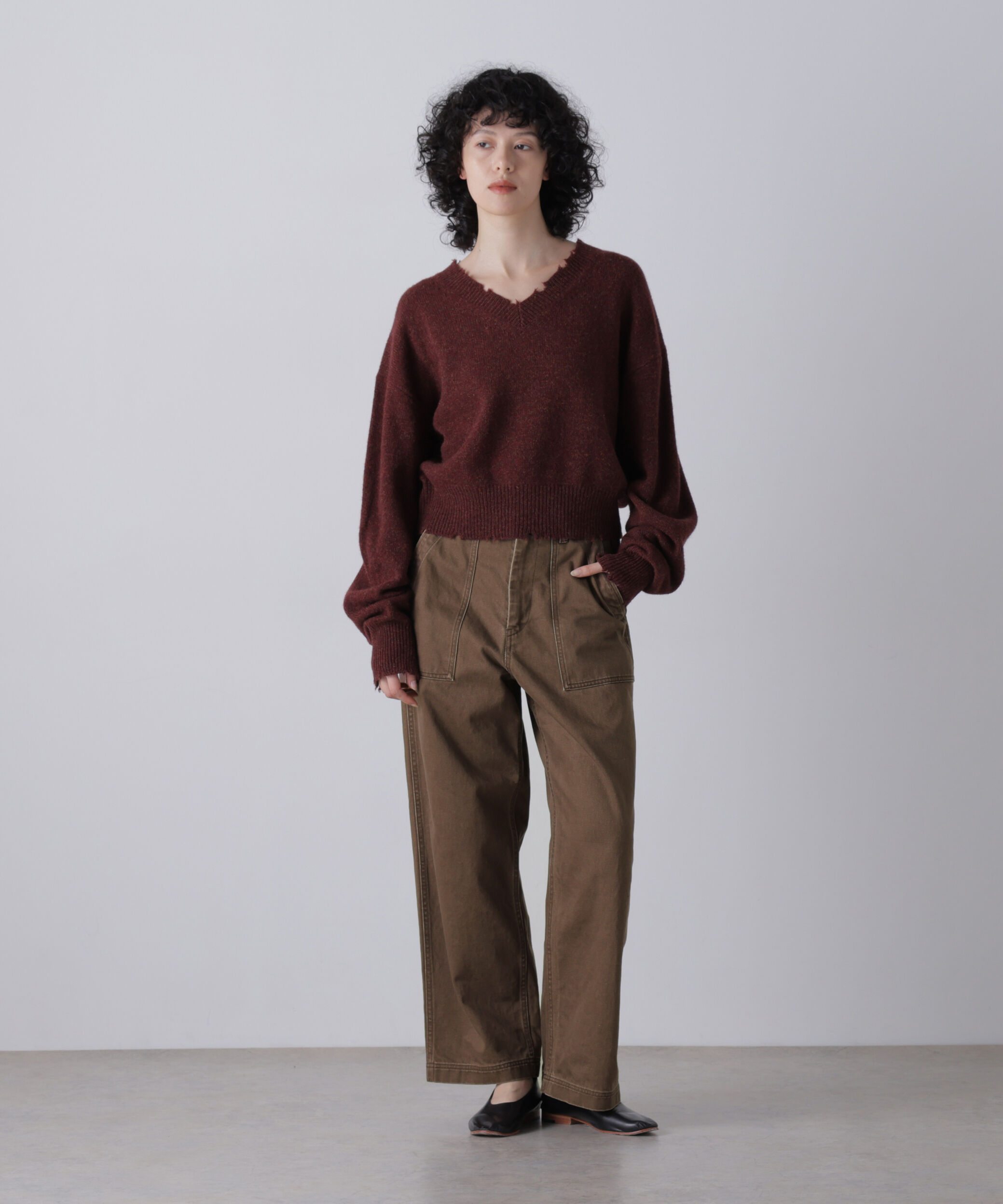 YLEVE 「YLEVE / SUN-FADED COTTON TWILL PANTS」|その他|MOCHA3