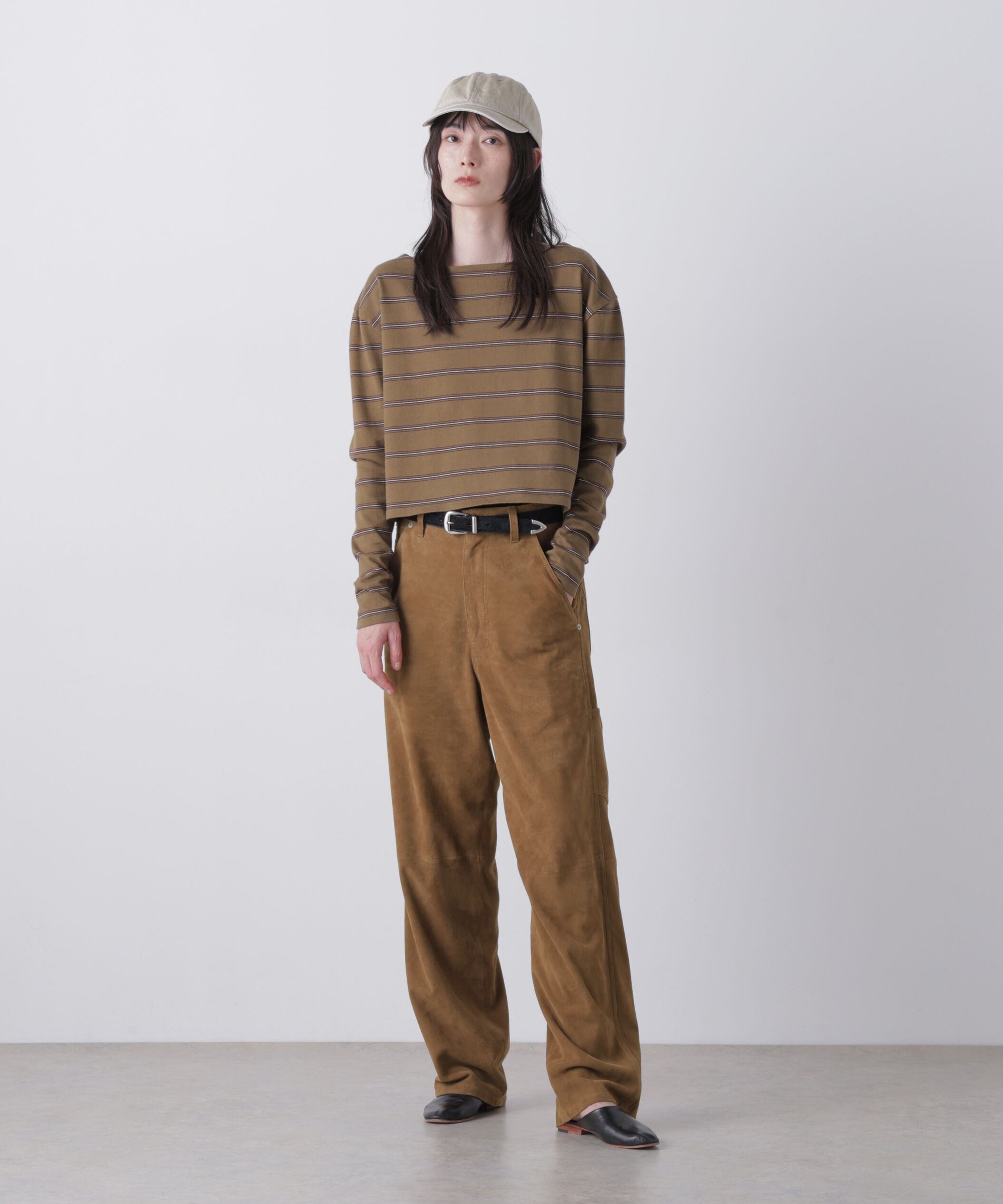 YLEVE 「YLEVE / ROUGH GOAT SUEDE PAINTER PANTS」|その他|