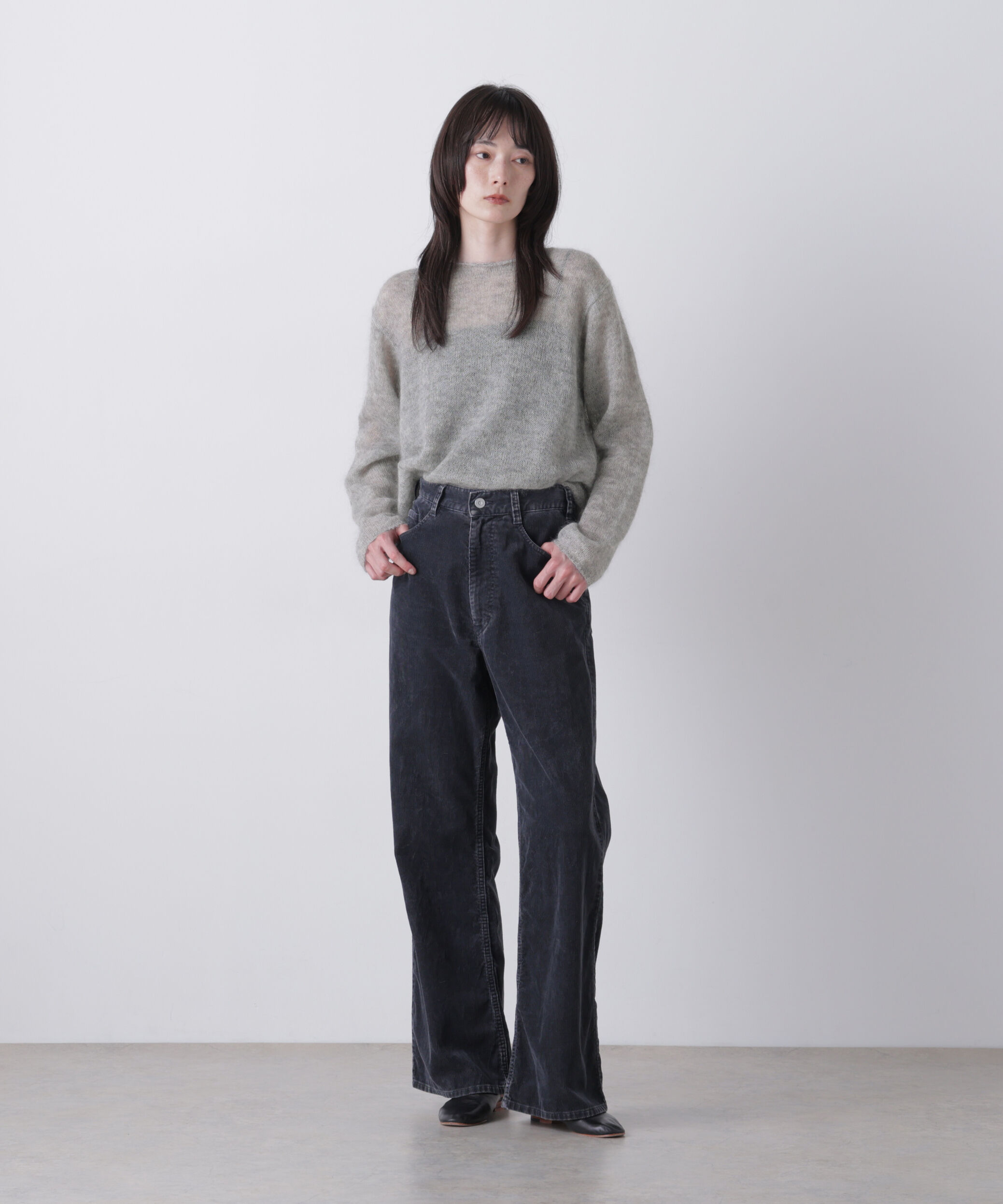 YLEVE 「YLEVE / SUPER KID MOHAIR BOAT-NECK KNIT」|ニット・セーター|