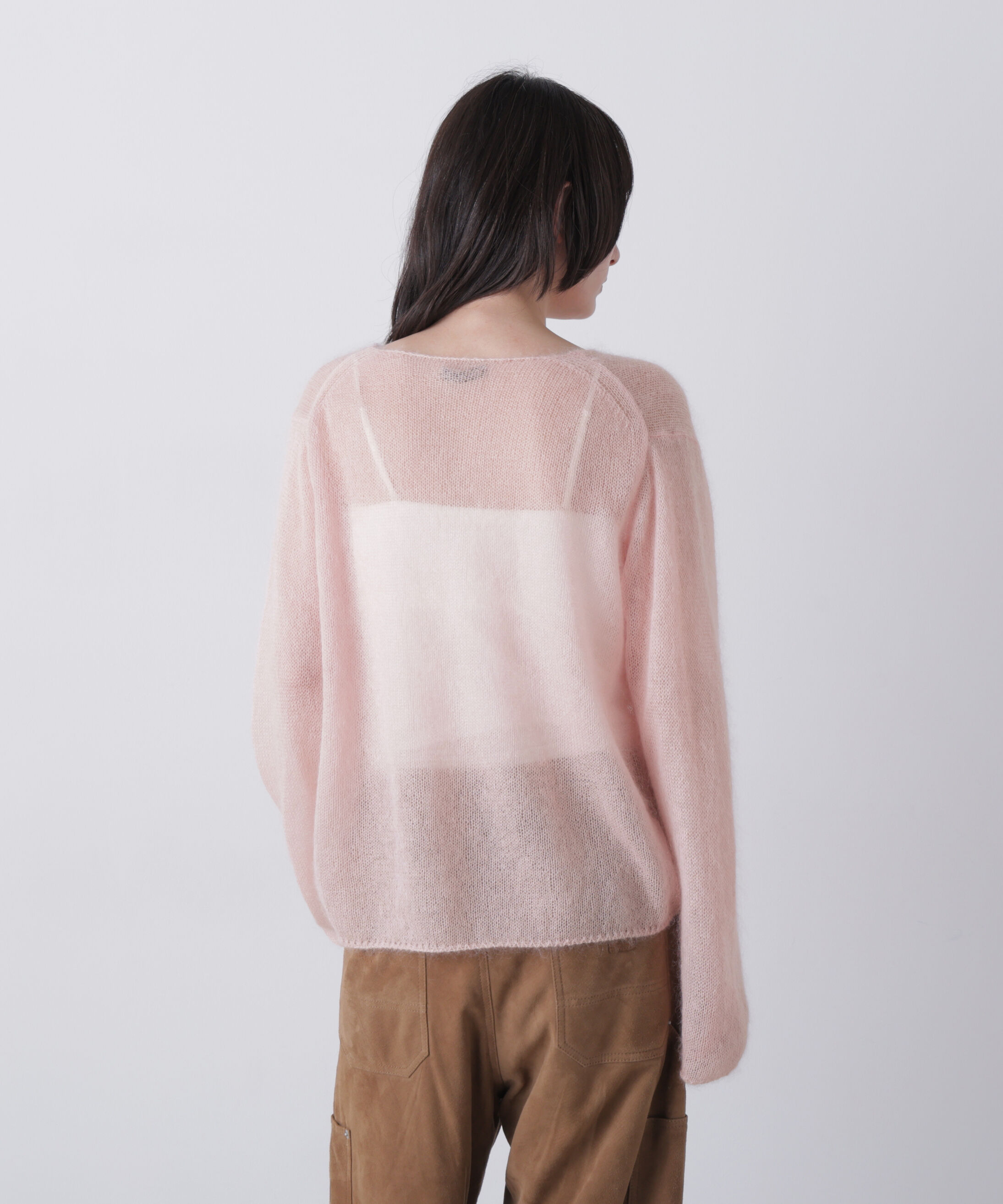 YLEVE 「YLEVE / SUPER KID MOHAIR BOAT-NECK KNIT」|ニット・セーター|