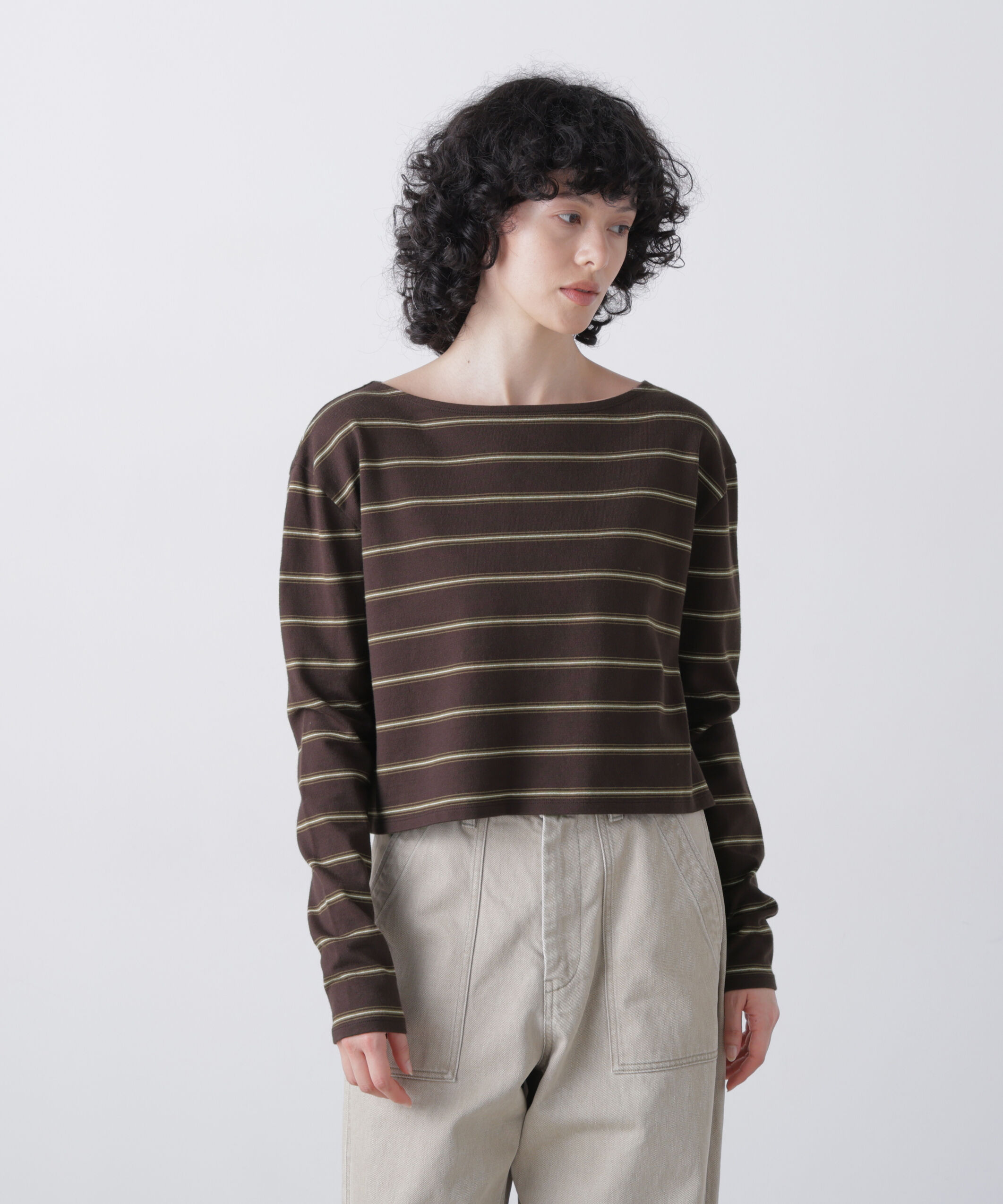 YLEVE 「YLEVE / HEAVYWEIGHT SOFT JERSEY BORDER LONG-SLEEVE T」|Tシャツ・カットソー|WINE