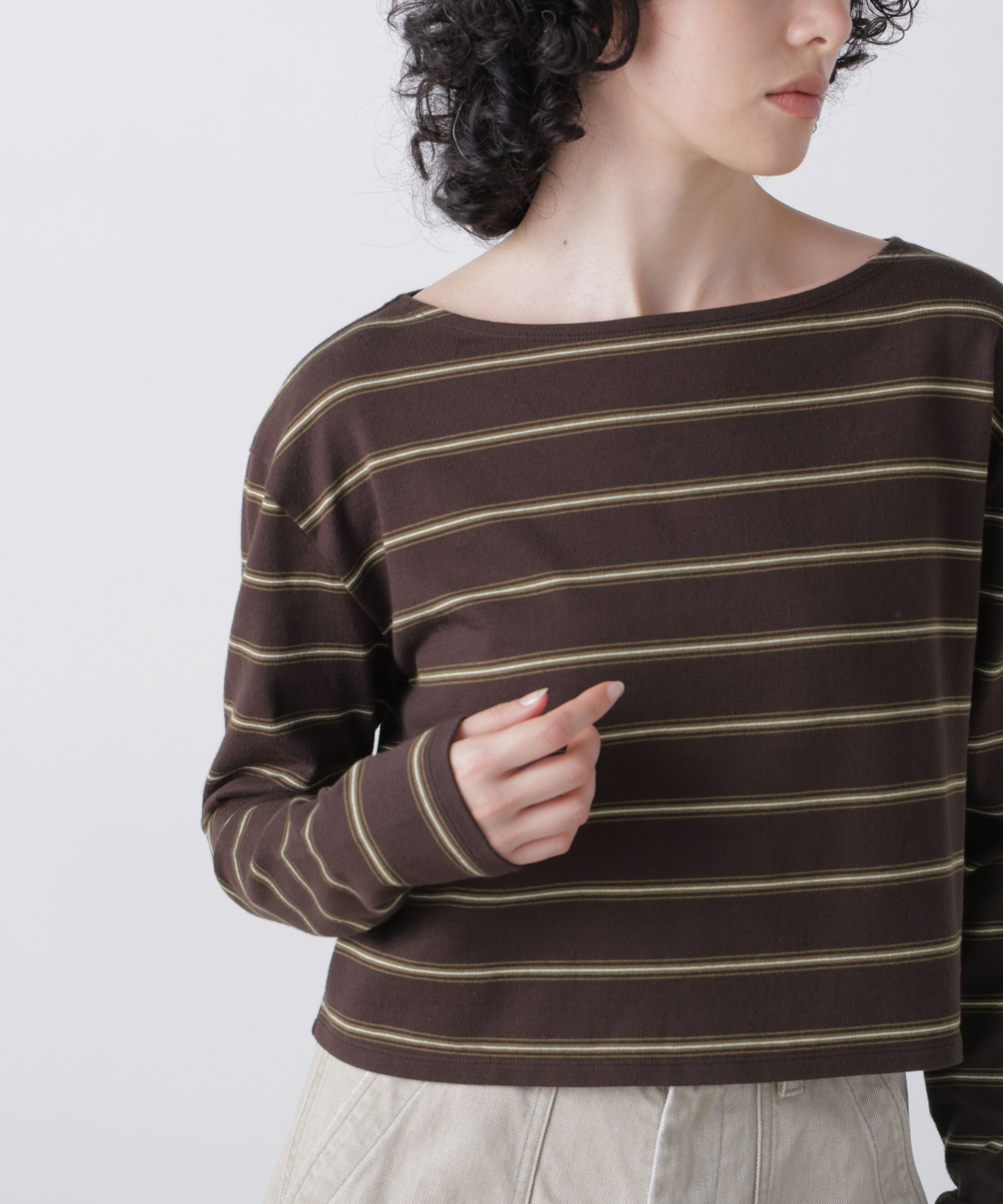 YLEVE 「YLEVE / HEAVYWEIGHT SOFT JERSEY BORDER LONG-SLEEVE T」|Tシャツ・カットソー|