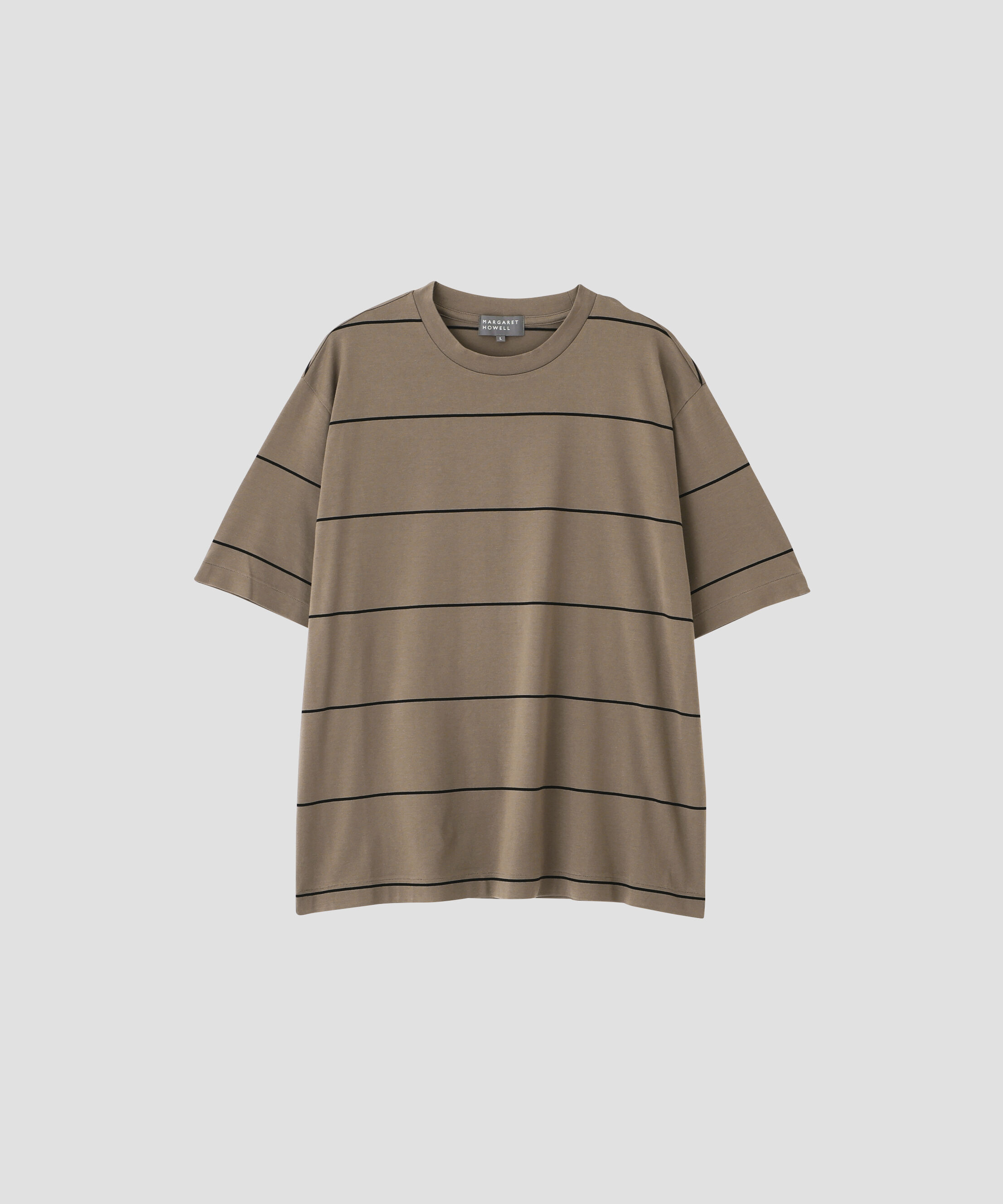 MARGARET HOWELL「FINE COTTON STRIPE JERSEY TOP」|Tシャツ・カットソー|