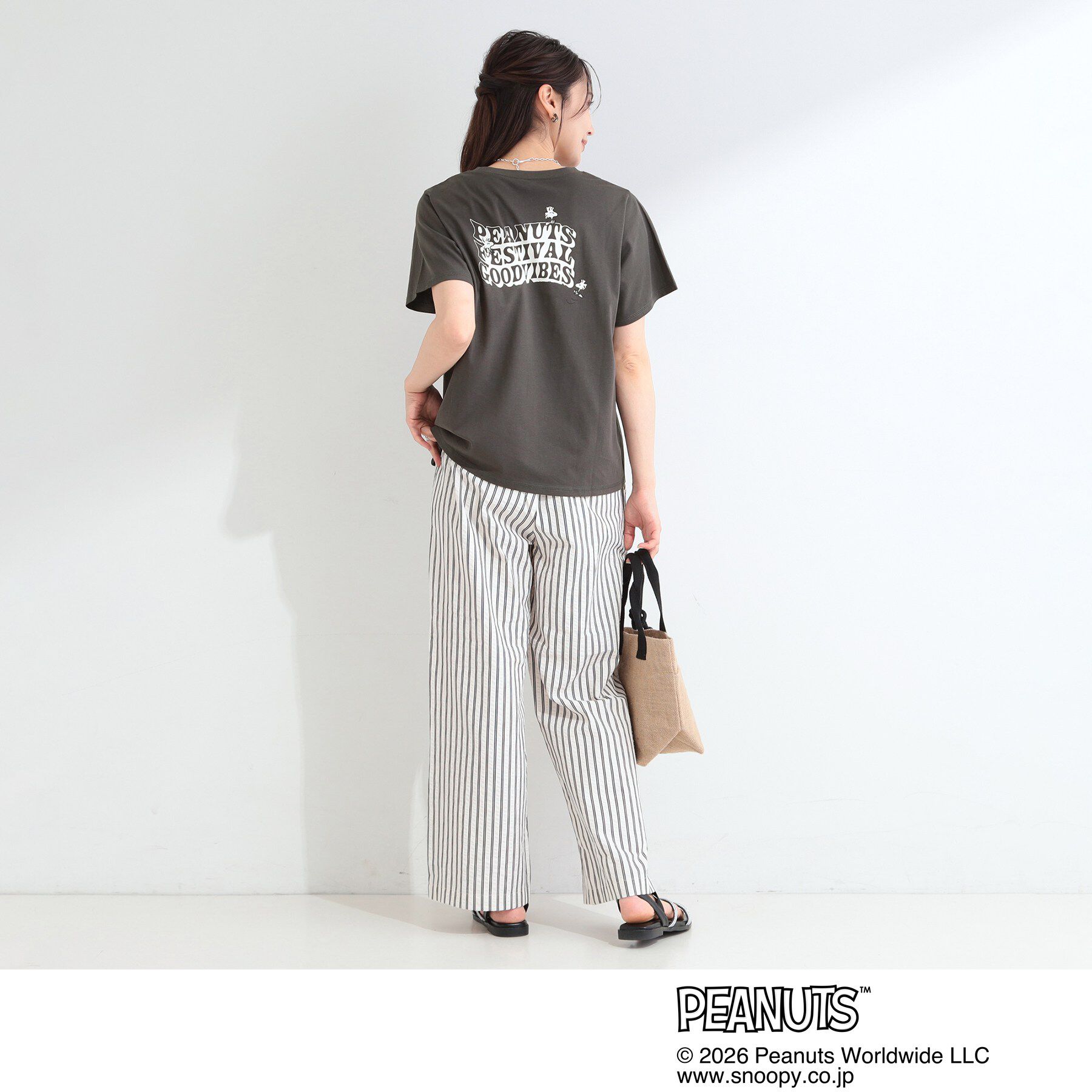 SHOO･LA･RUE「【PEANUTS】ひんやりプリントTシャツ」|Tシャツ・カットソー|