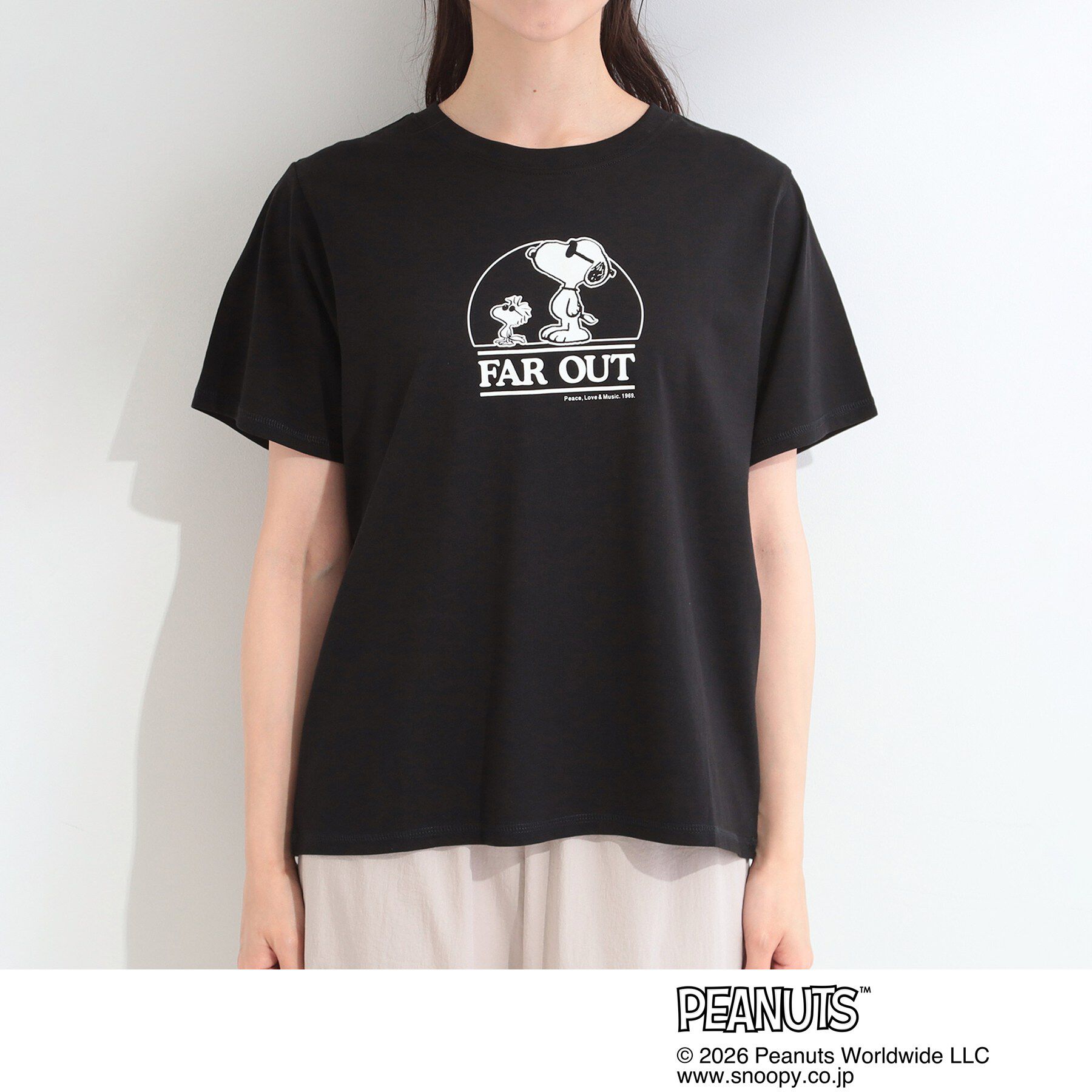 SHOO･LA･RUE「【PEANUTS】ひんやりプリントTシャツ」|Tシャツ・カットソー|