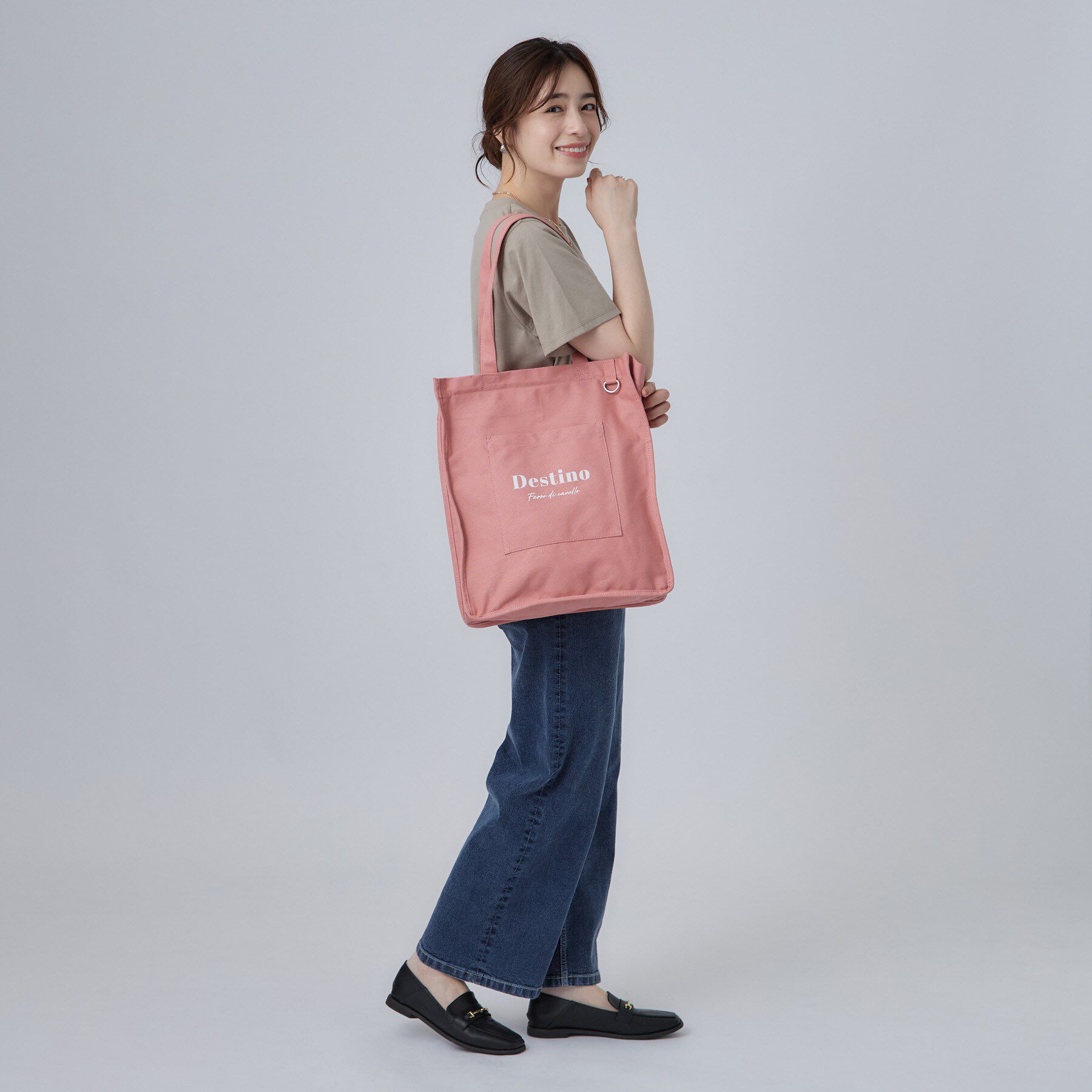 SHOO･LA･RUE「【推し活もできる／うちわが入る】キャンバストートバッグ」|トートバッグ|