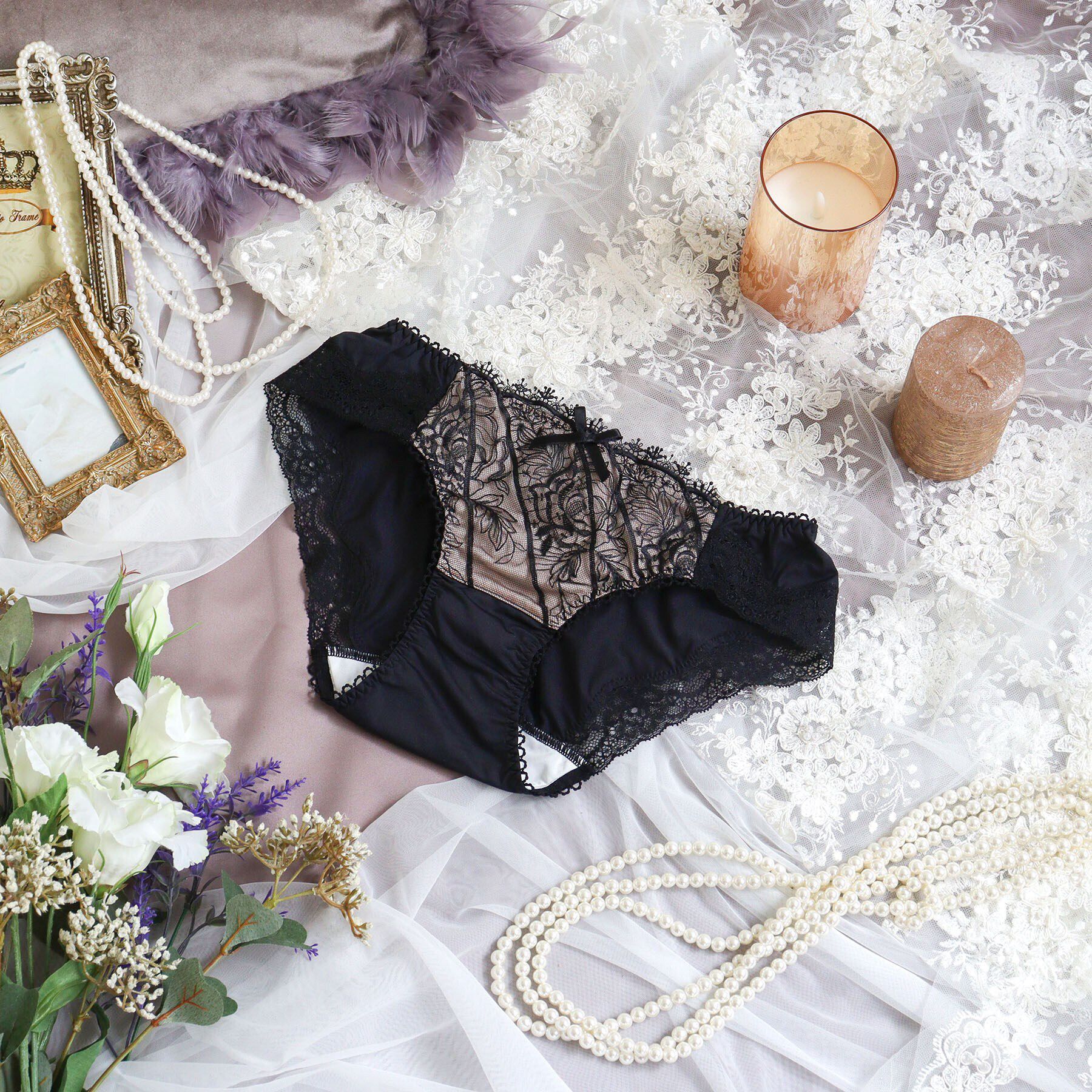 Risa Magli「ジョセリン サニタリーショーツ」|インナー|ブラック(019)