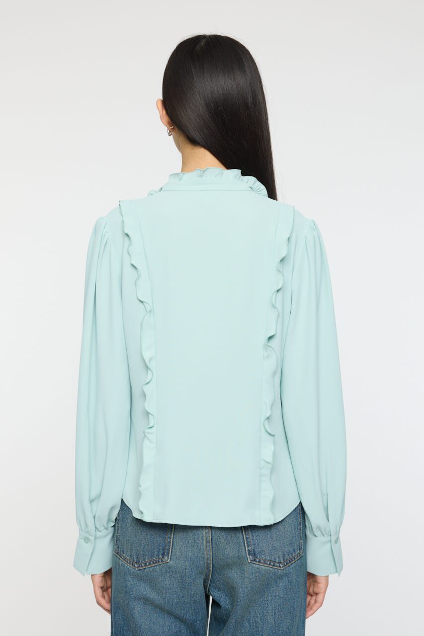 MOUSSY「GEORGETTE RUFFLES ブラウス」|シャツ・ブラウス|