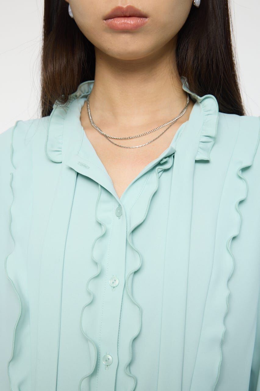 MOUSSY「GEORGETTE RUFFLES ブラウス」|シャツ・ブラウス|