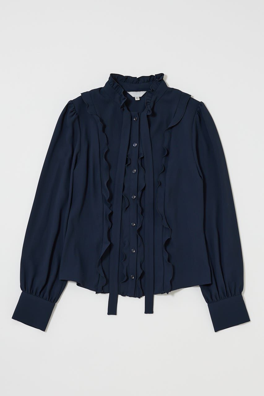 MOUSSY「GEORGETTE RUFFLES ブラウス」|シャツ・ブラウス|