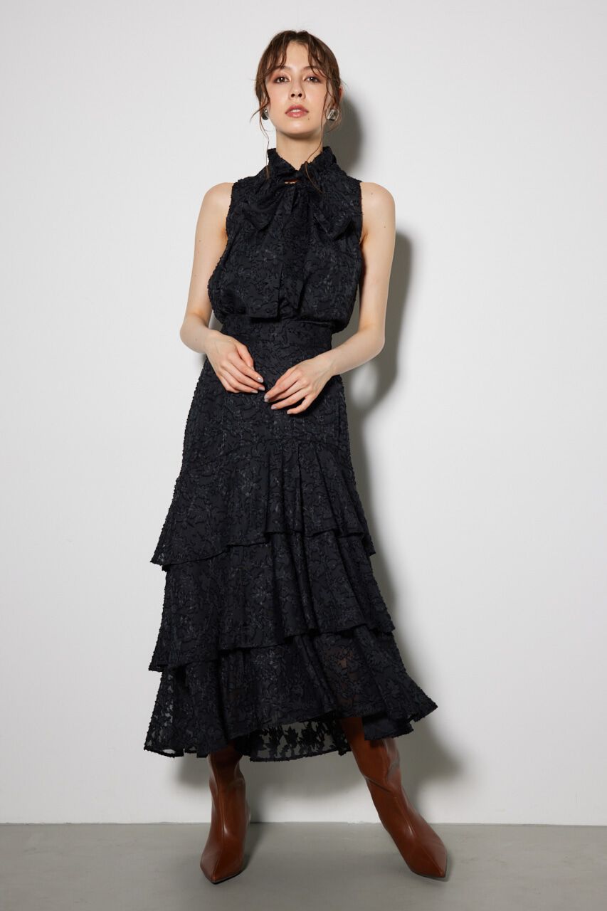 rienda「フィッシュテールティアードスカート」|スカート|BLK