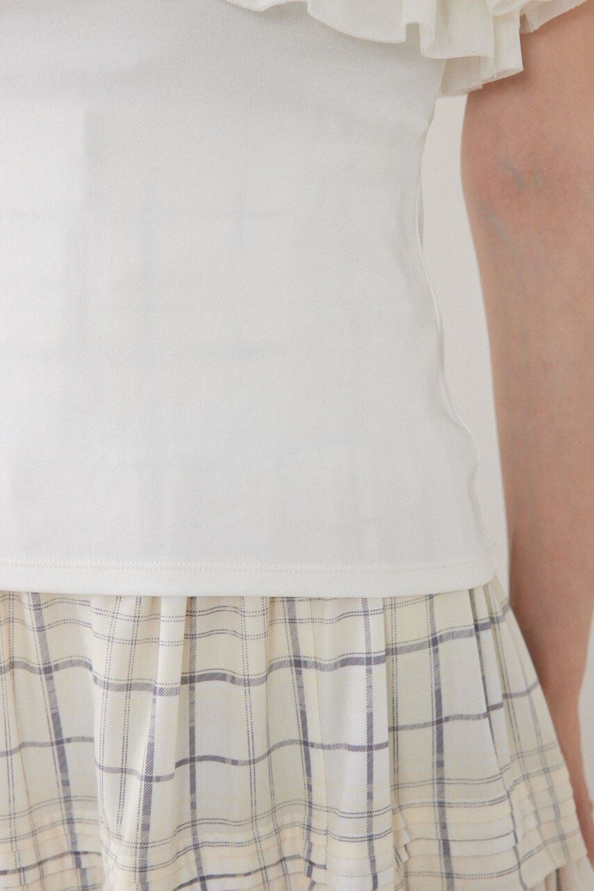 rienda「オフショルフリルカットトップス」|Tシャツ・カットソー|