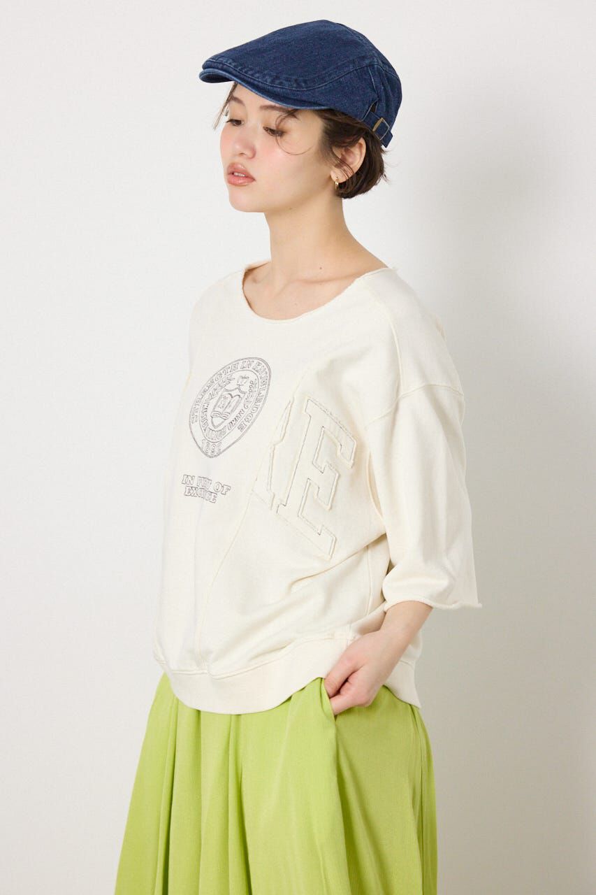 RODEO CROWNS「切替カレッジ半袖スウェット」|Tシャツ・カットソー|