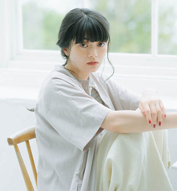 オローネ「ファインダーロングロングシャツ&ldquo;5分袖&rdquo;」|シャツ・ブラウス|