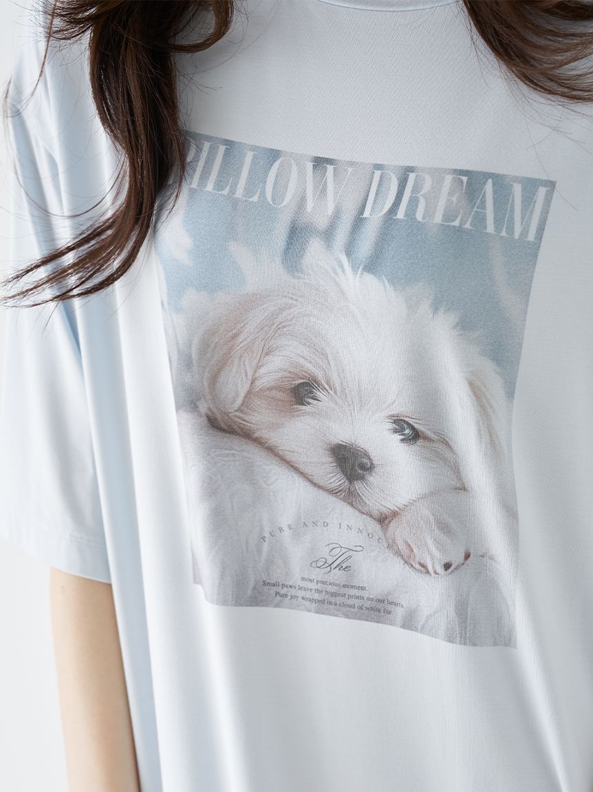 SNIDEL HOME「【接触冷感】DOG Tシャツワンピース」|ルームウェア|