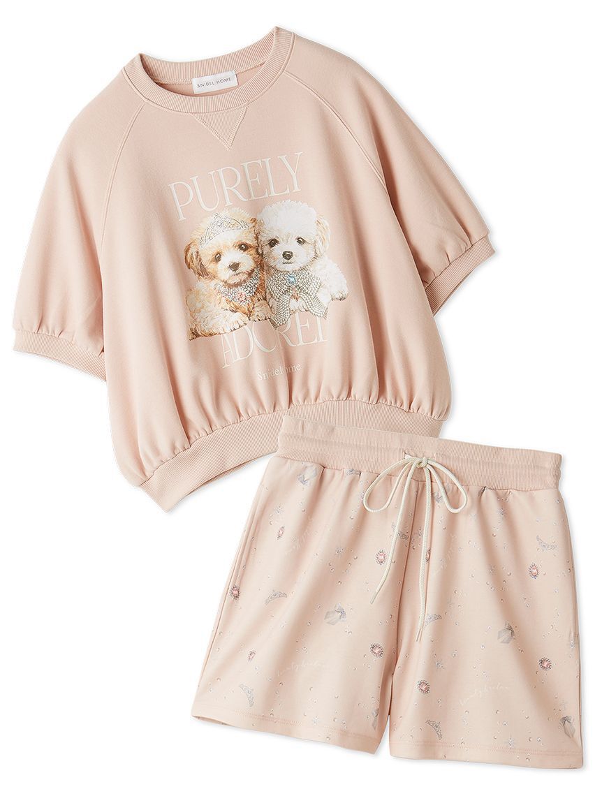 SNIDEL HOME「DOGスウェットセットアップ」|ルームウェア|