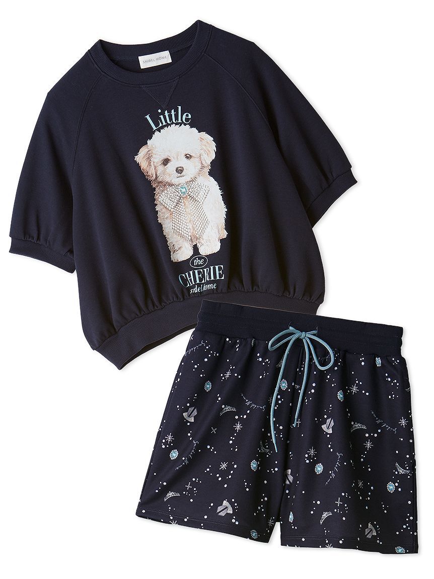 SNIDEL HOME「DOGスウェットセットアップ」|ルームウェア|