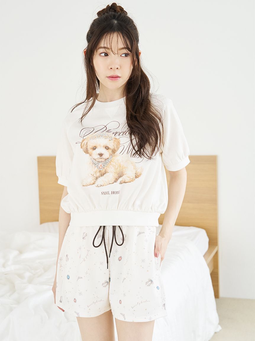 SNIDEL HOME「DOGスウェットセットアップ」|ルームウェア|