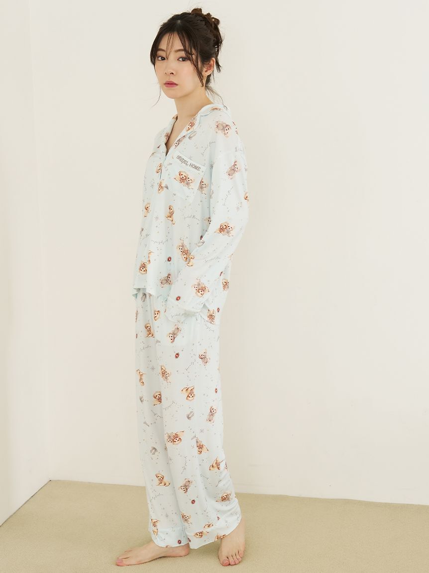 SNIDEL HOME「DOGカットロングパンツ」|ルームウェア|