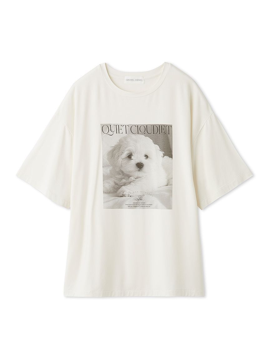 SNIDEL HOME「【接触冷感】DOG Tシャツ」|ルームウェア|