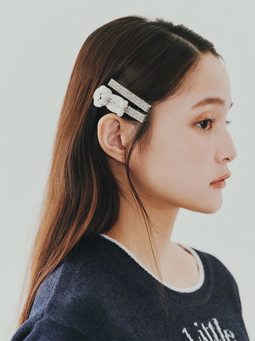 SNIDEL HOME「DOGビジューヘアピンセット」|その他|
