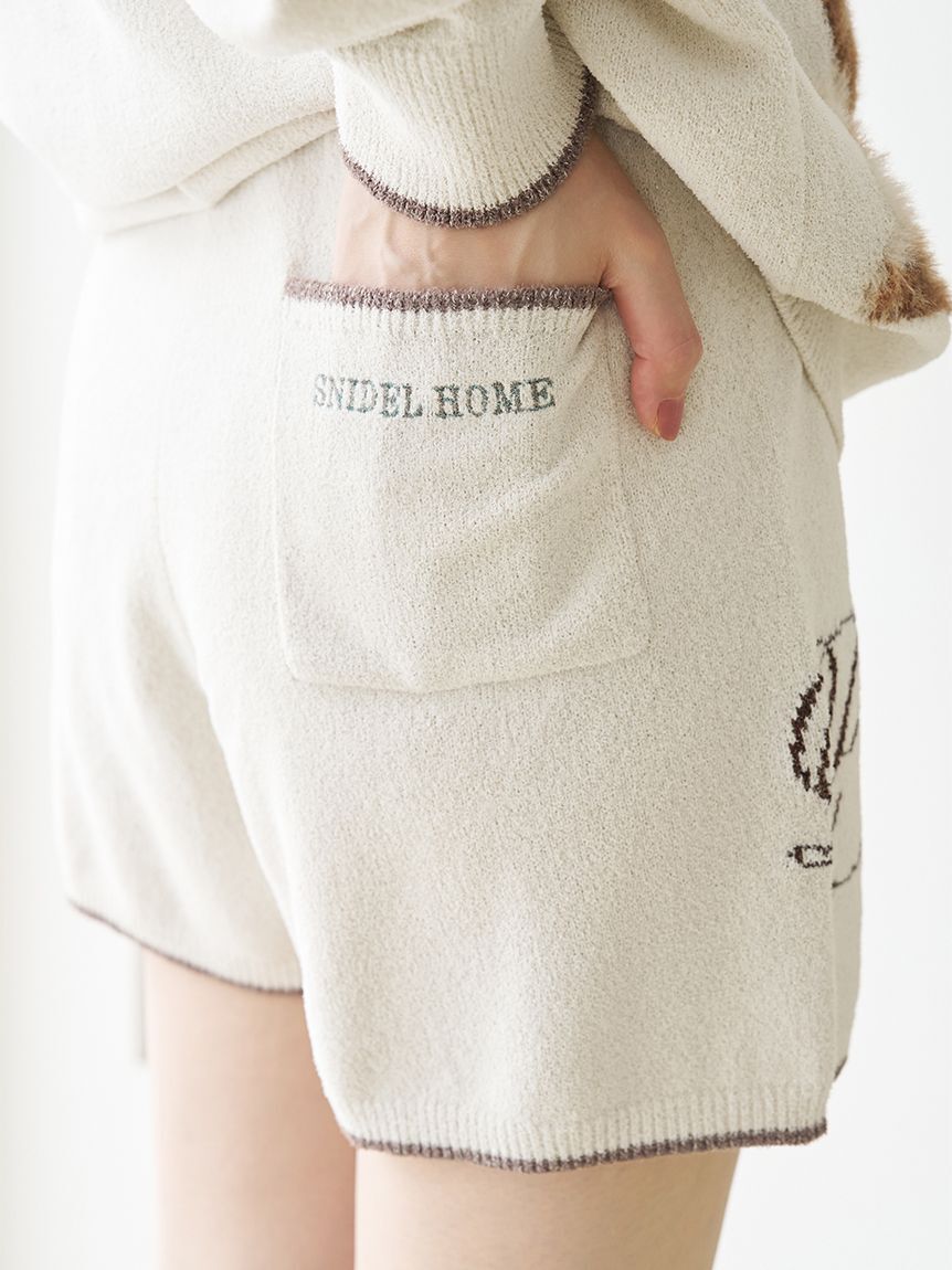 SNIDEL HOME「DOGラメジャガードショートパンツ」|ルームウェア|